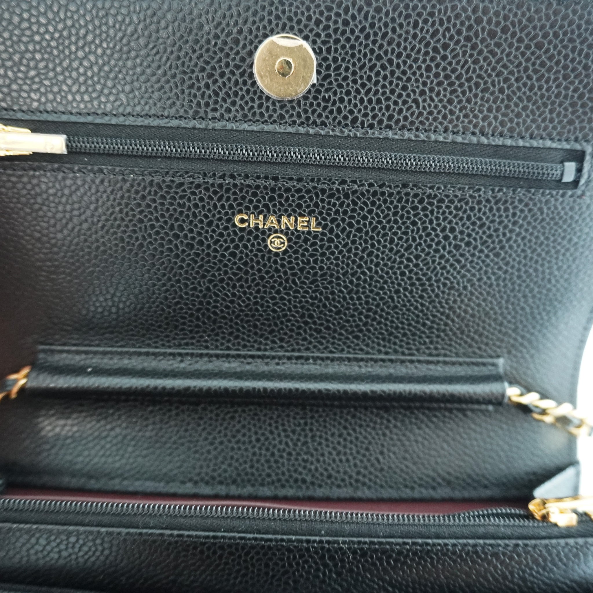 Chanel Wallet on Chain Black Caviar Leather & Gold Hardware RRP £3,000 | Authentic Preloved