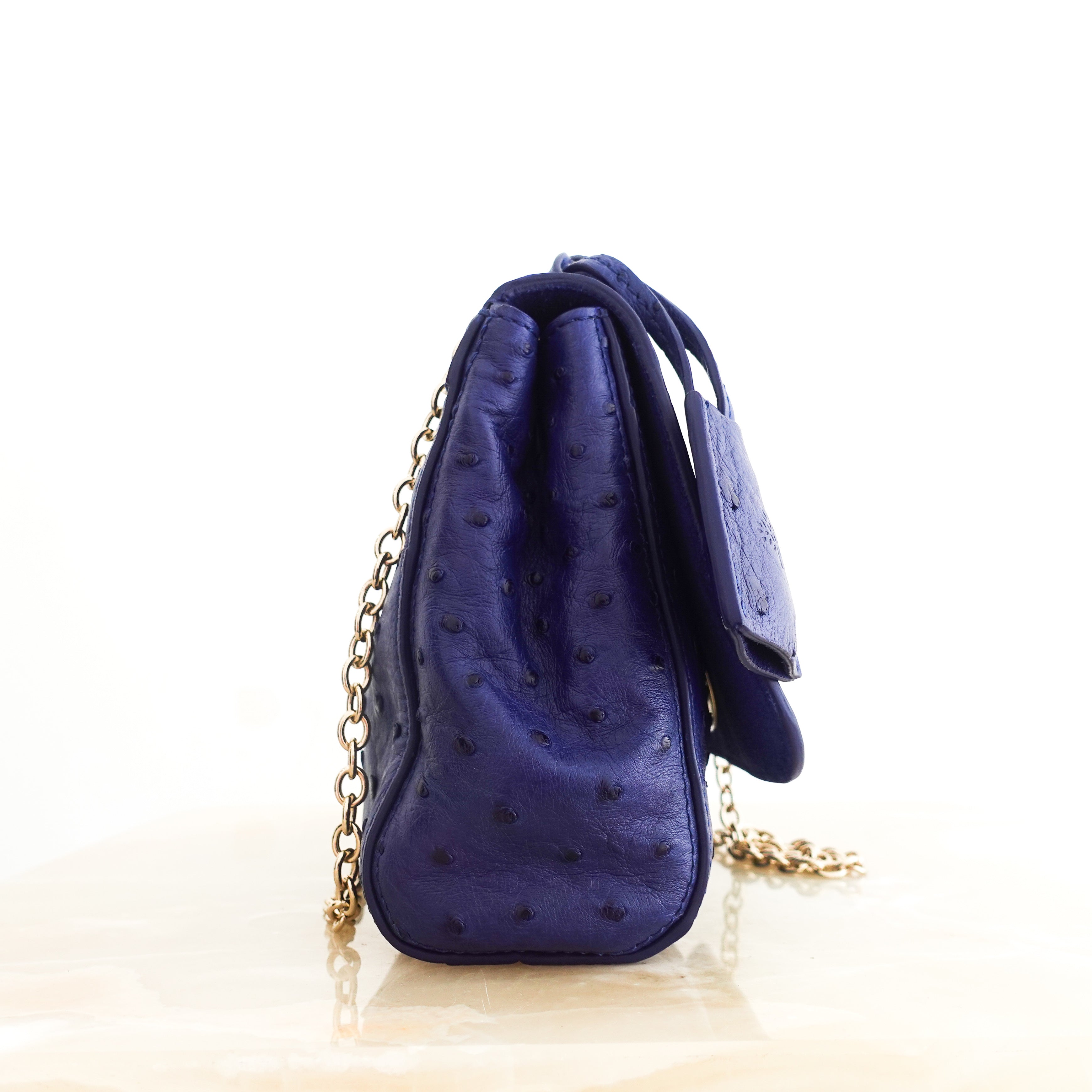 Blue mini lily crossbody bag RRP £995