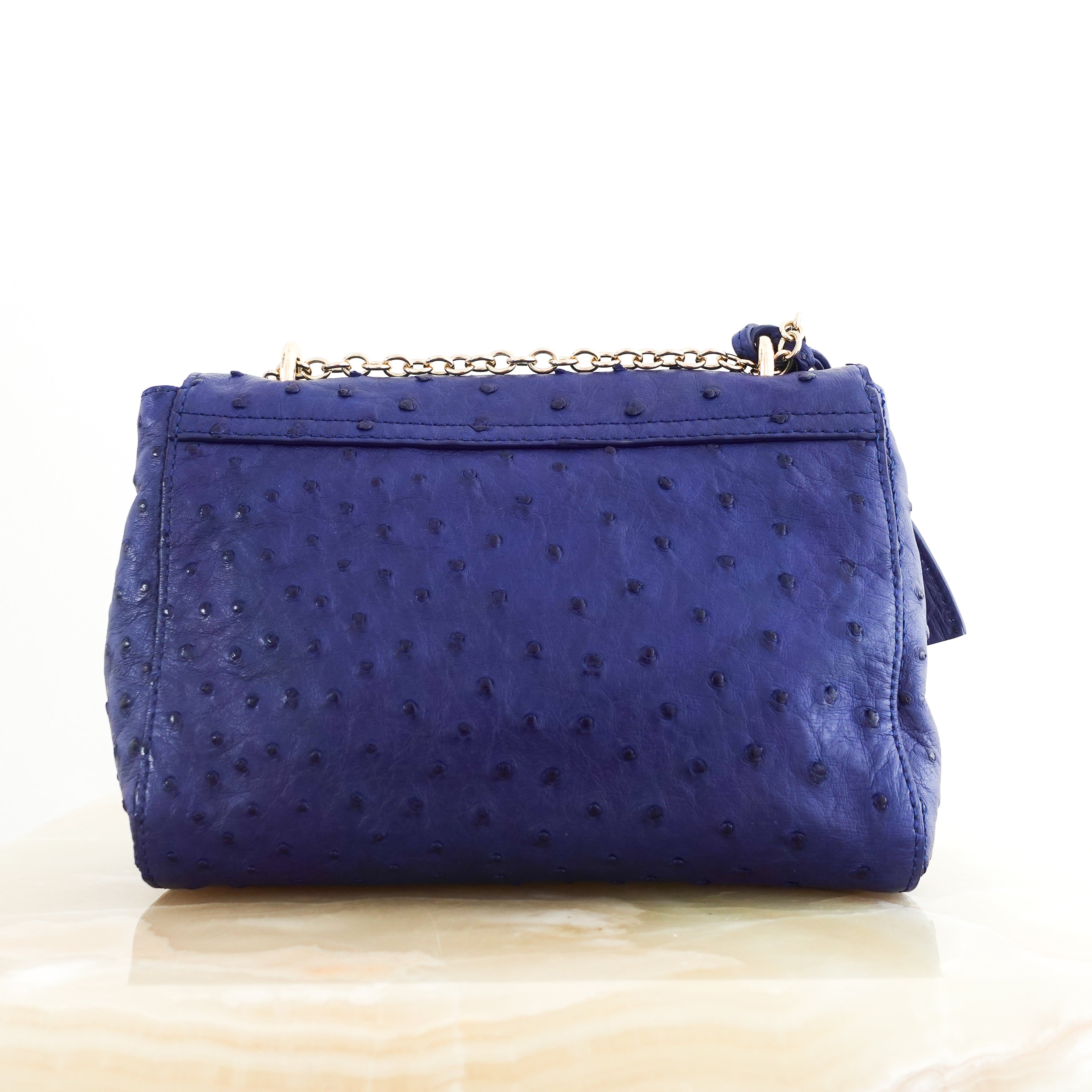 Blue mini lily crossbody bag RRP £995