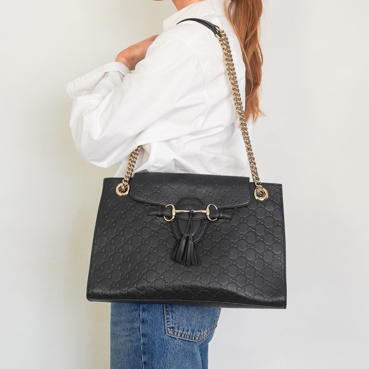 Gucci Guccissima Large Emily Shoulder Bag (RRP £1550) | Authentic Preloved [final sale]