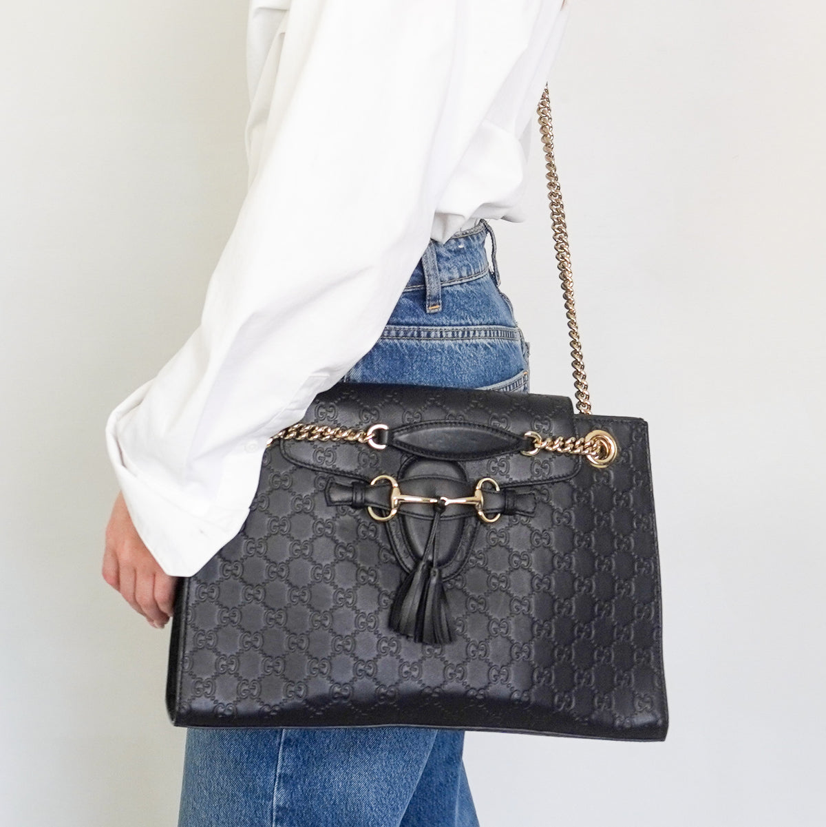 Gucci Guccissima Large Emily Shoulder Bag (RRP £1550) | Authentic Preloved [final sale]
