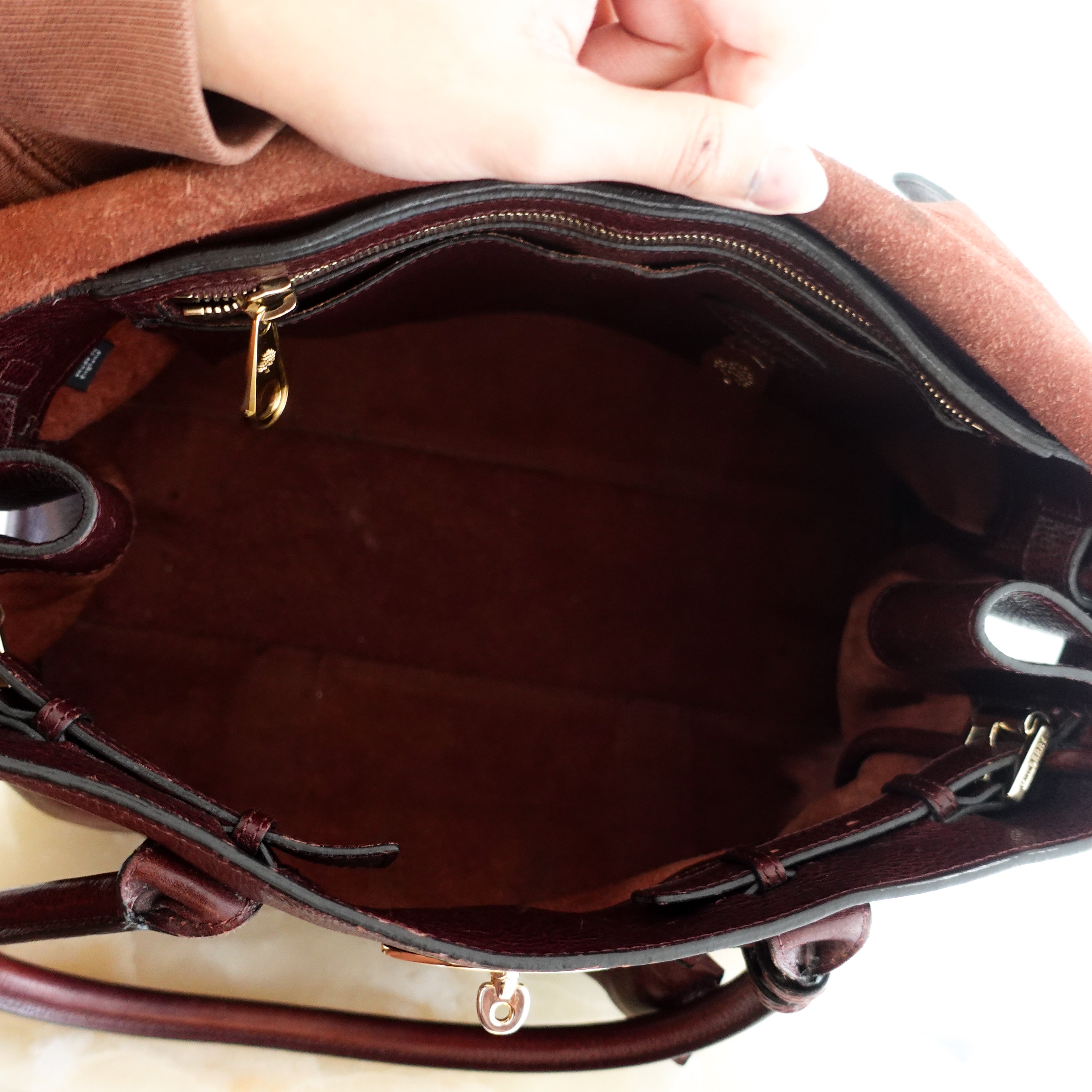 Burgundy Bayswater bag RRP £1K