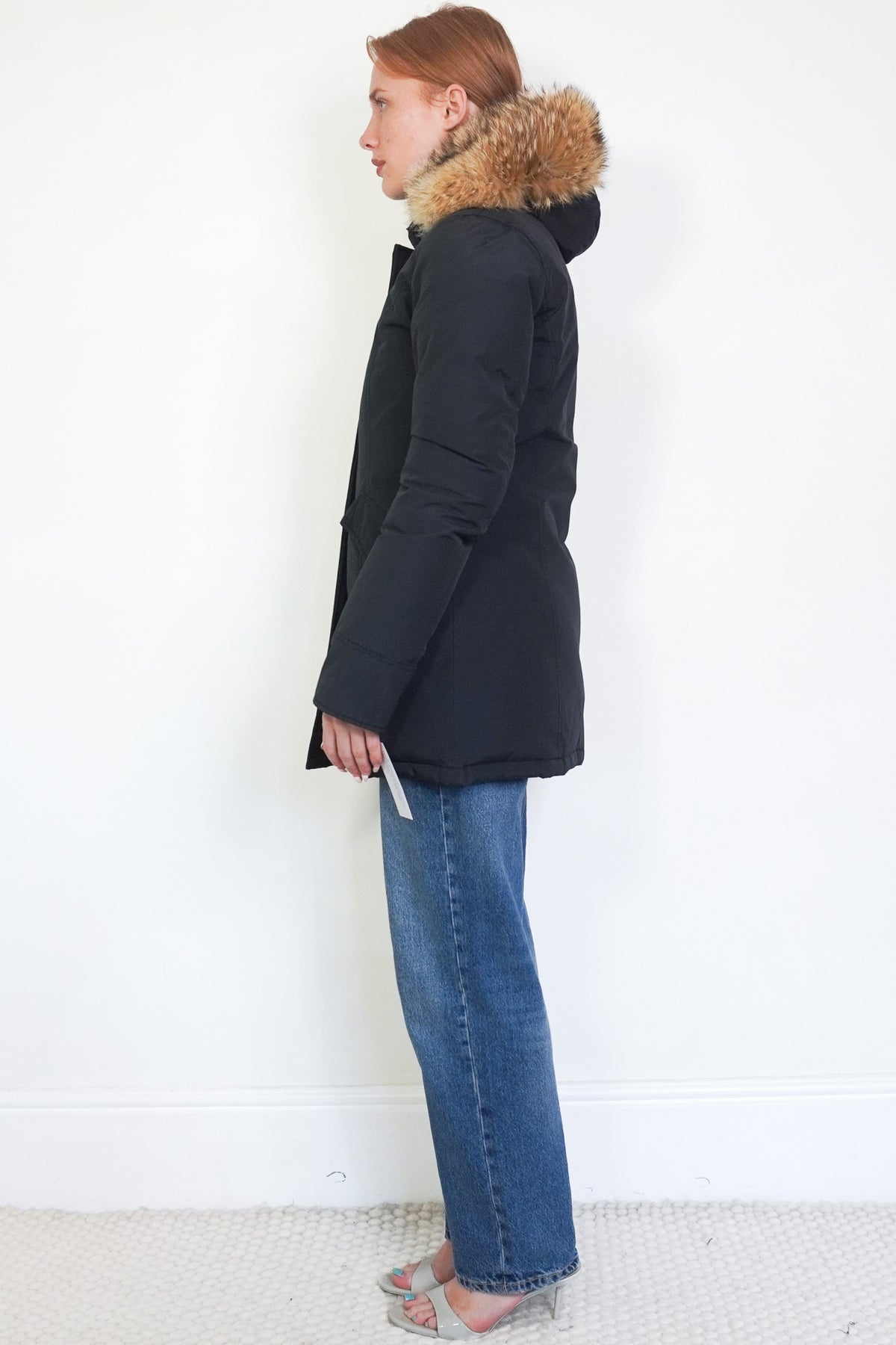 Woolrich Arctic Fur-Trim Cotton Parka UK S (RRP £998) | Authentic Preloved