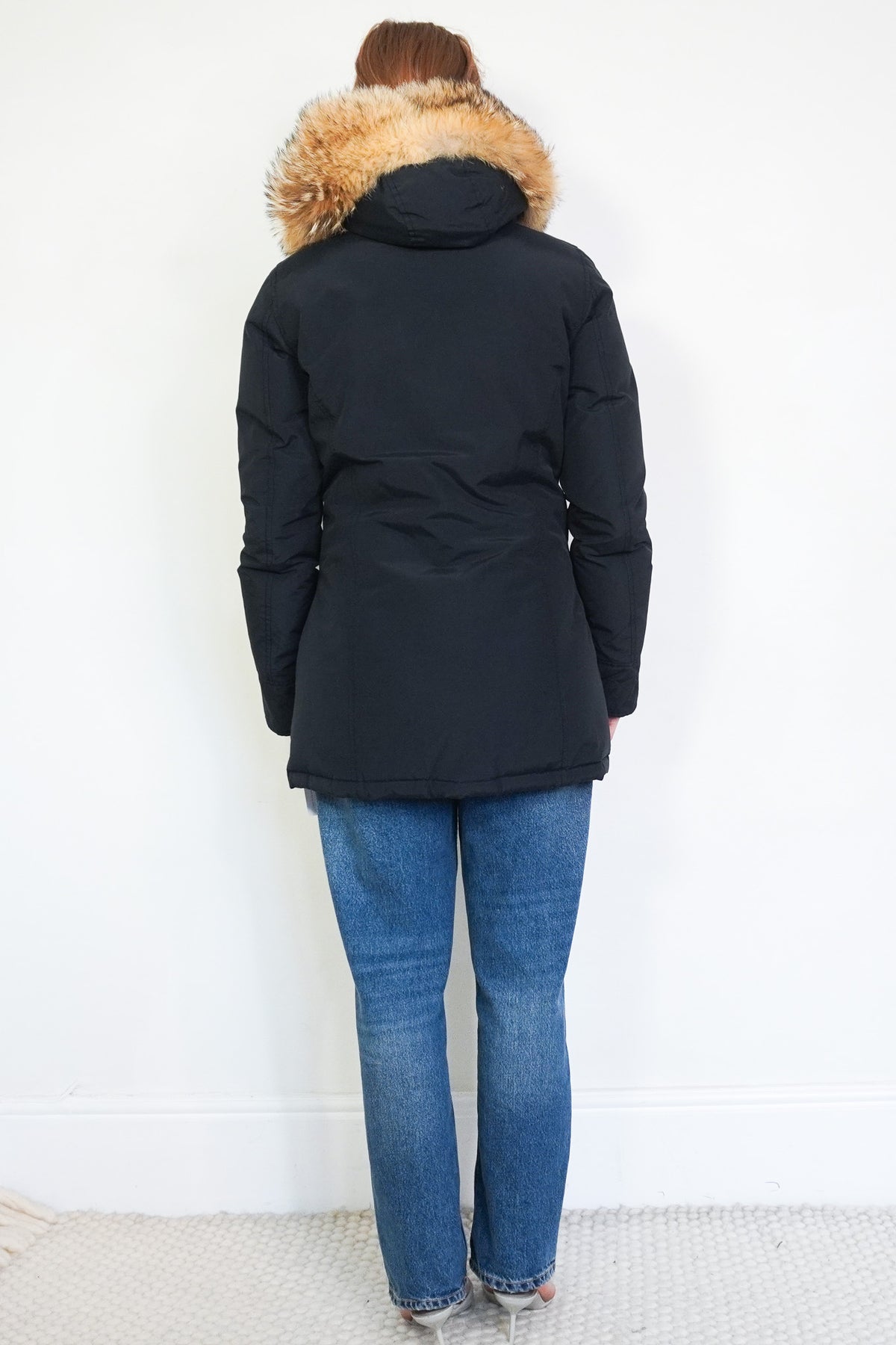 Woolrich Arctic Fur-Trim Cotton Parka UK S (RRP £998) | Authentic Preloved