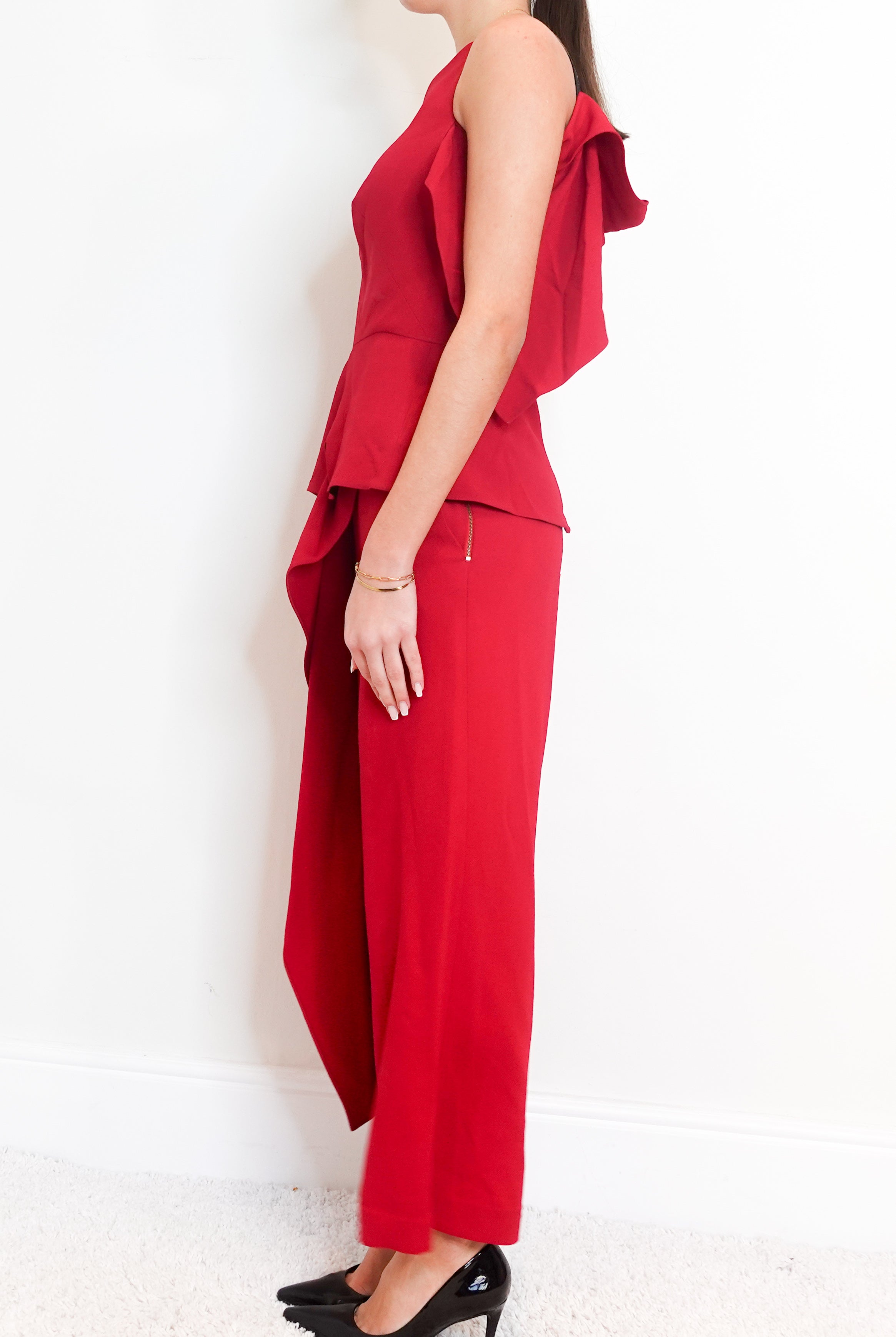 Red Top and Trousers set RRP £400