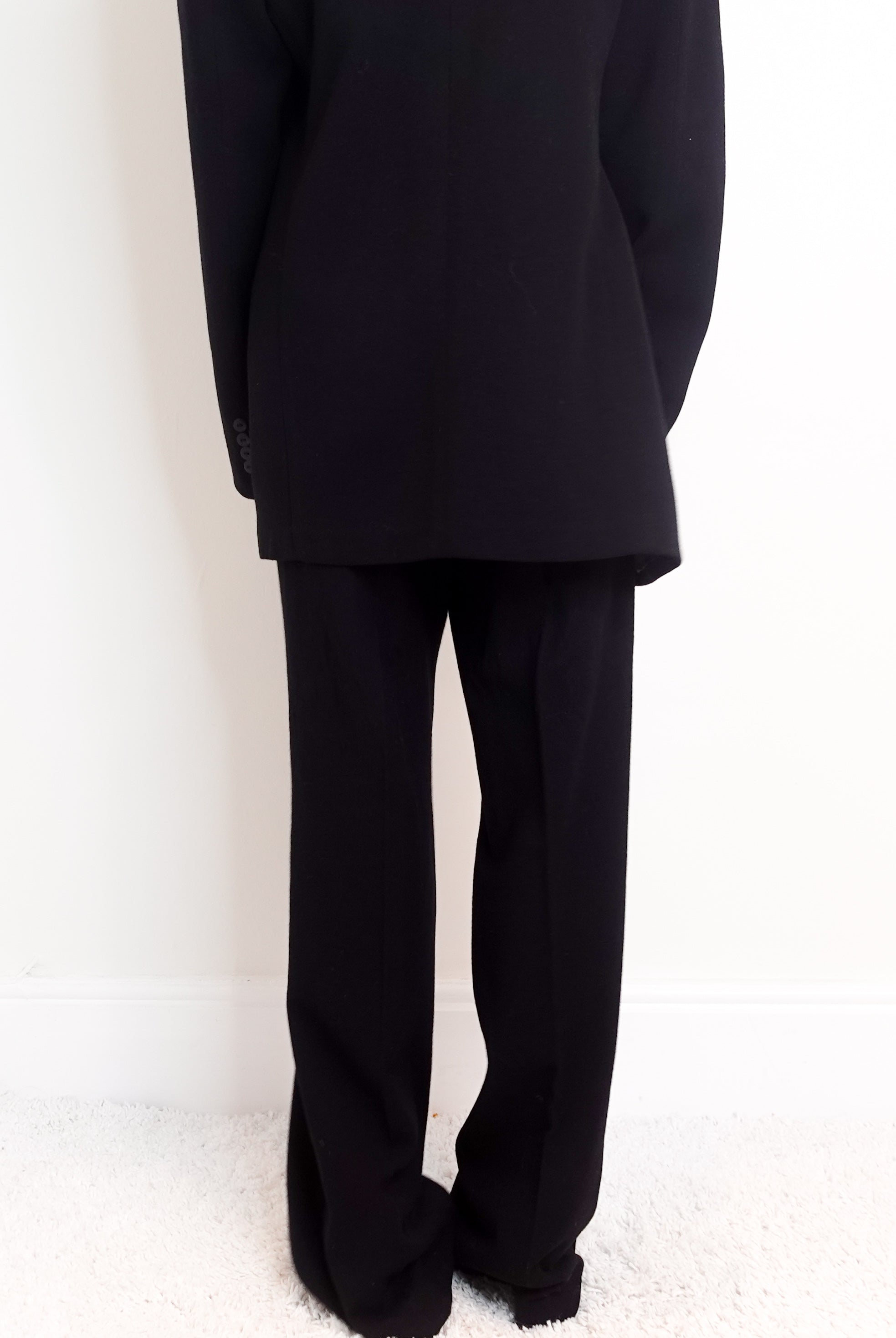 NEW navy wool trousers RRP £250