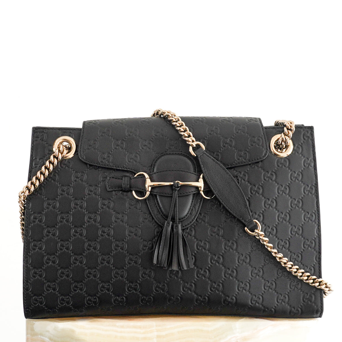 Gucci Guccissima Large Emily Shoulder Bag (RRP £1550) | Authentic Preloved [final sale]
