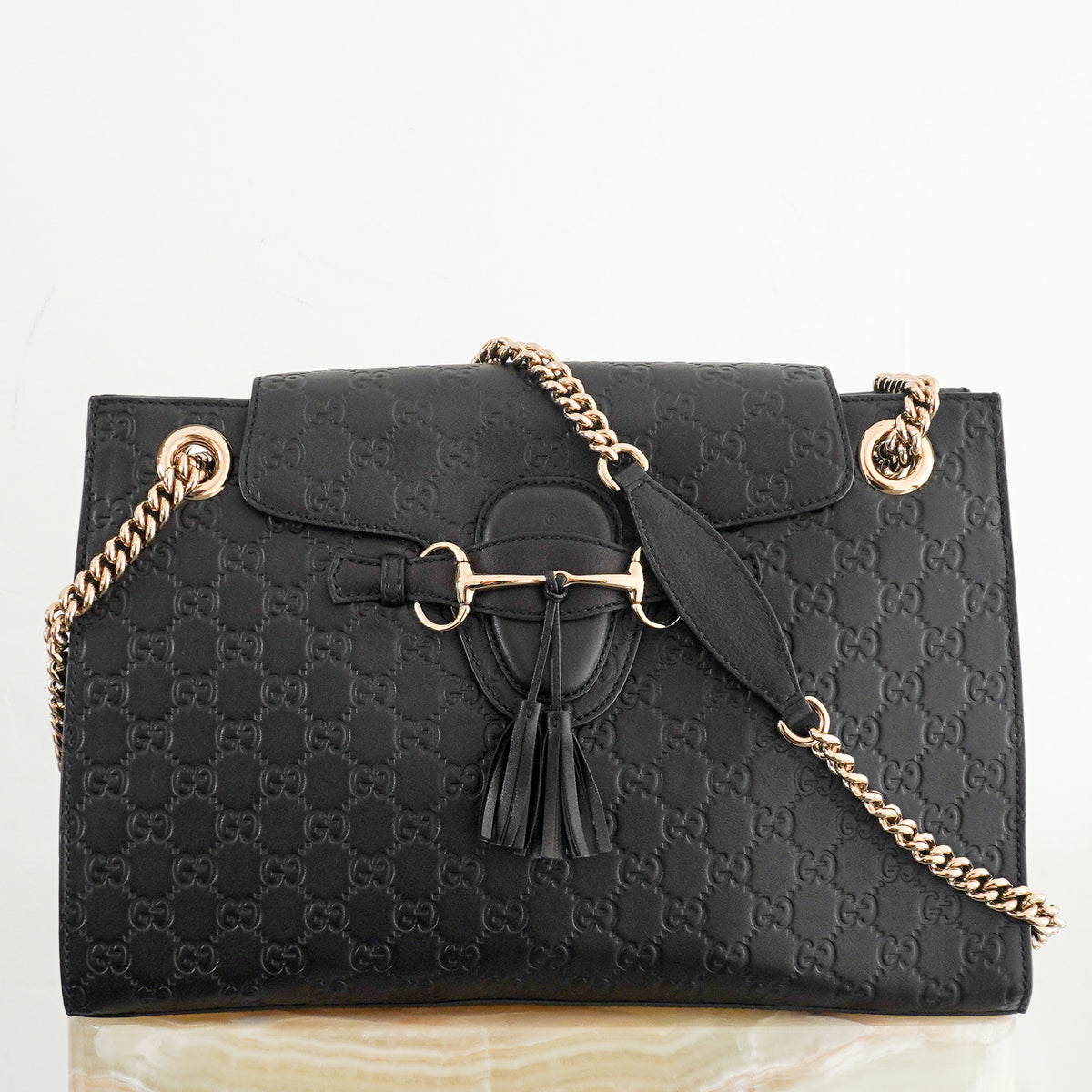 Gucci Guccissima Large Emily Shoulder Bag (RRP £1550) | Authentic Preloved [final sale]