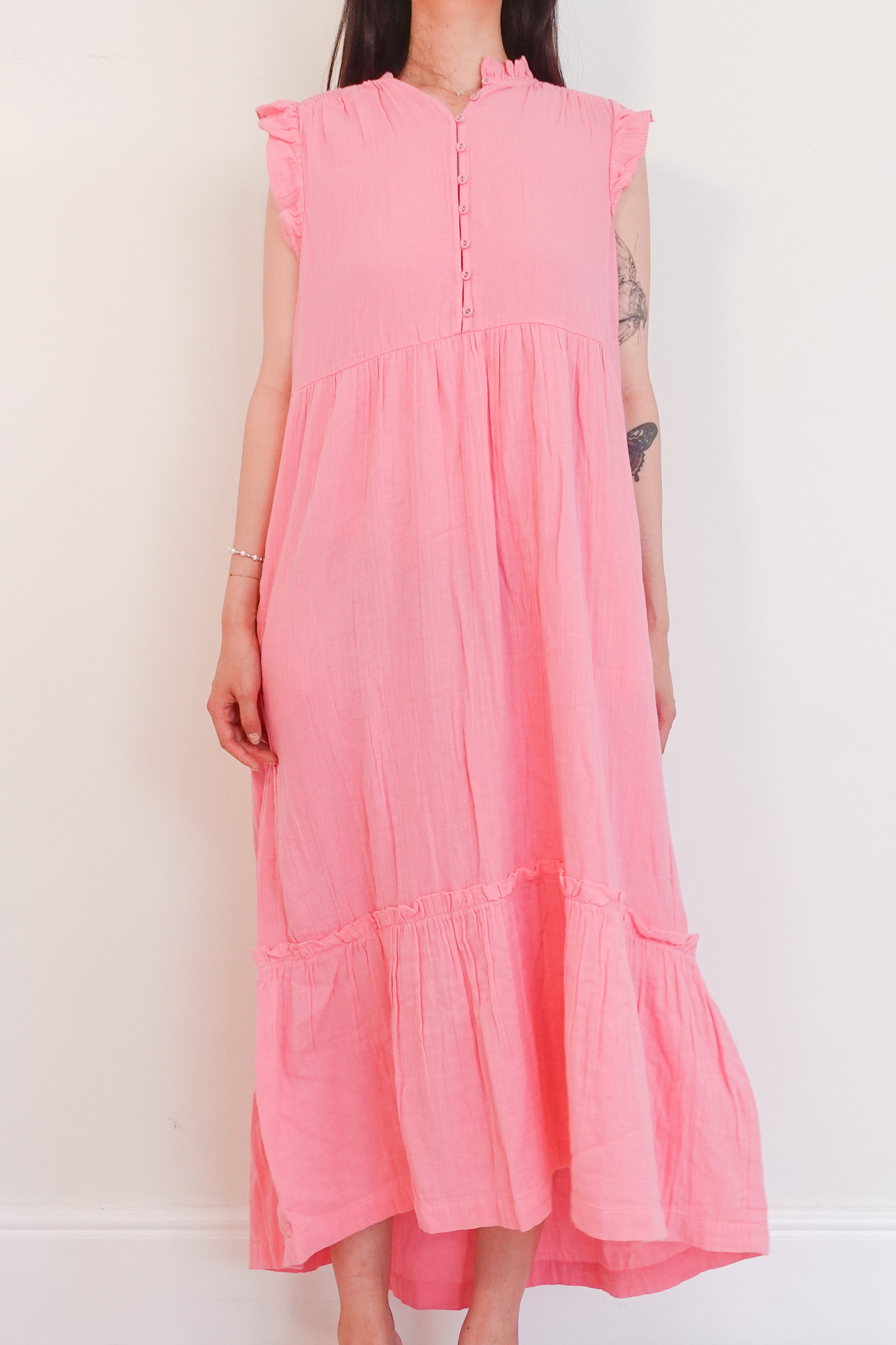 Candy Pink maxi dress RRP £325