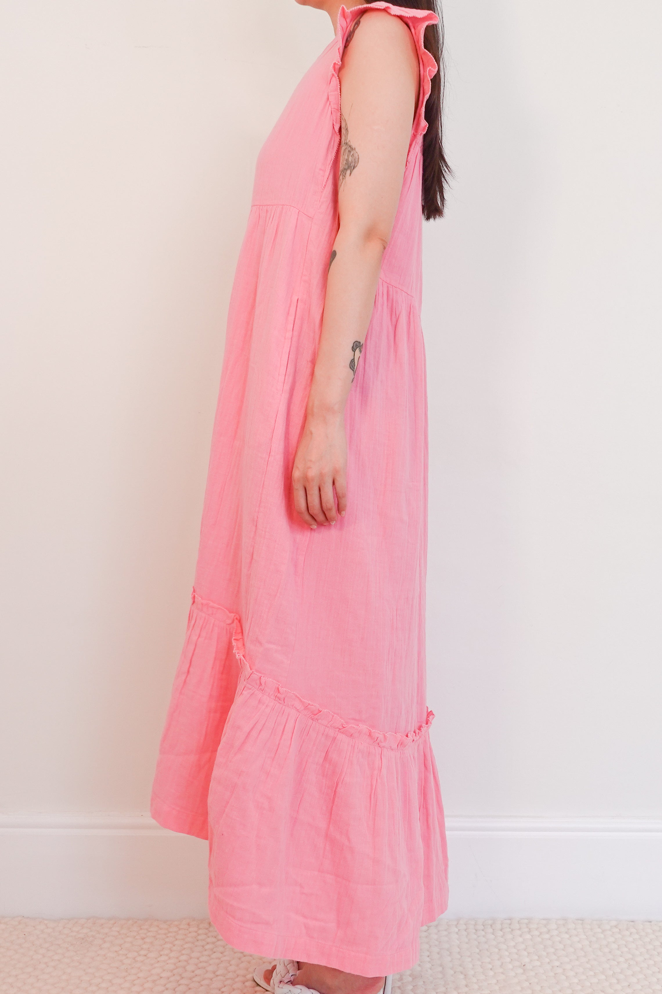 Candy Pink maxi dress RRP £325