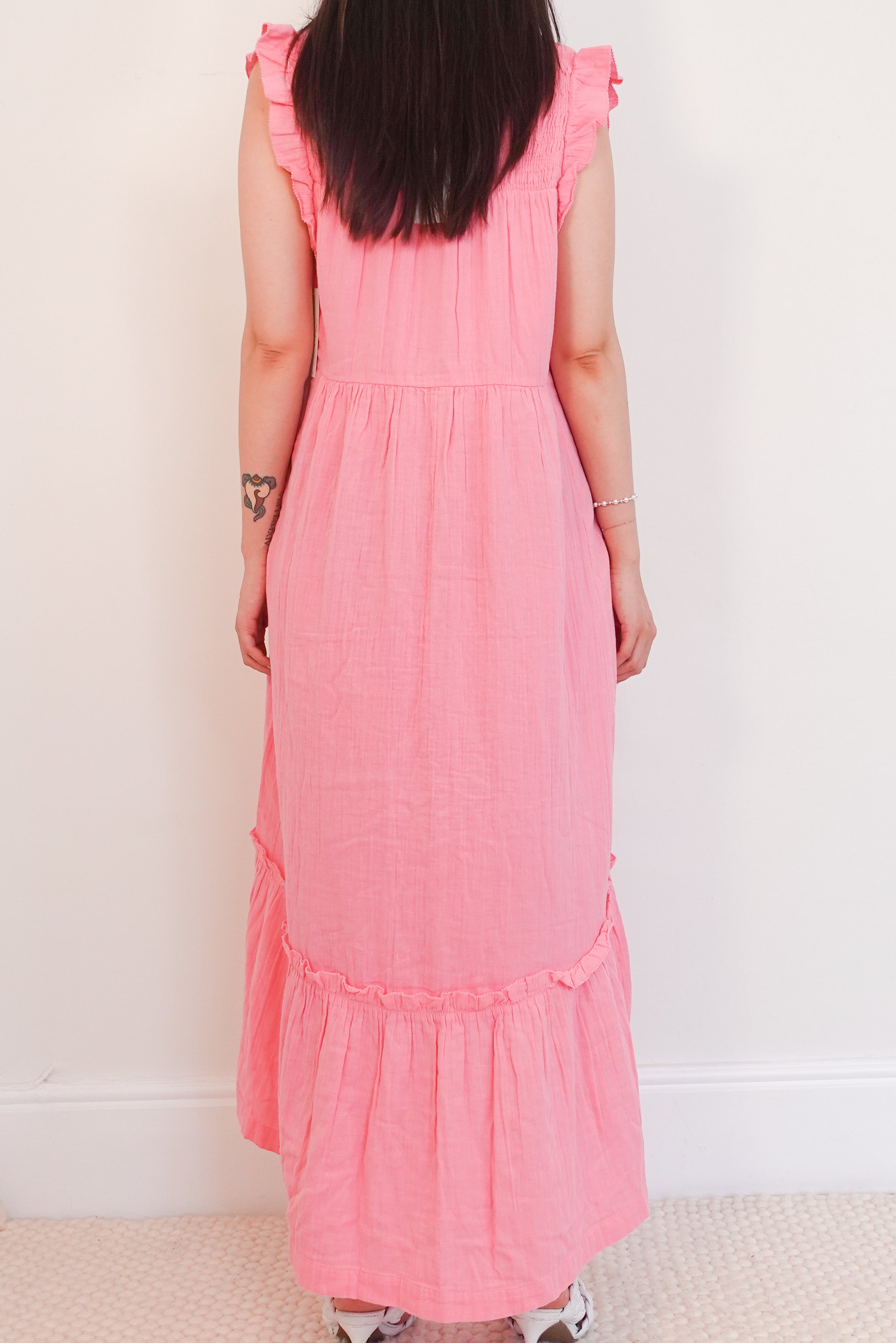 Candy Pink maxi dress RRP £325