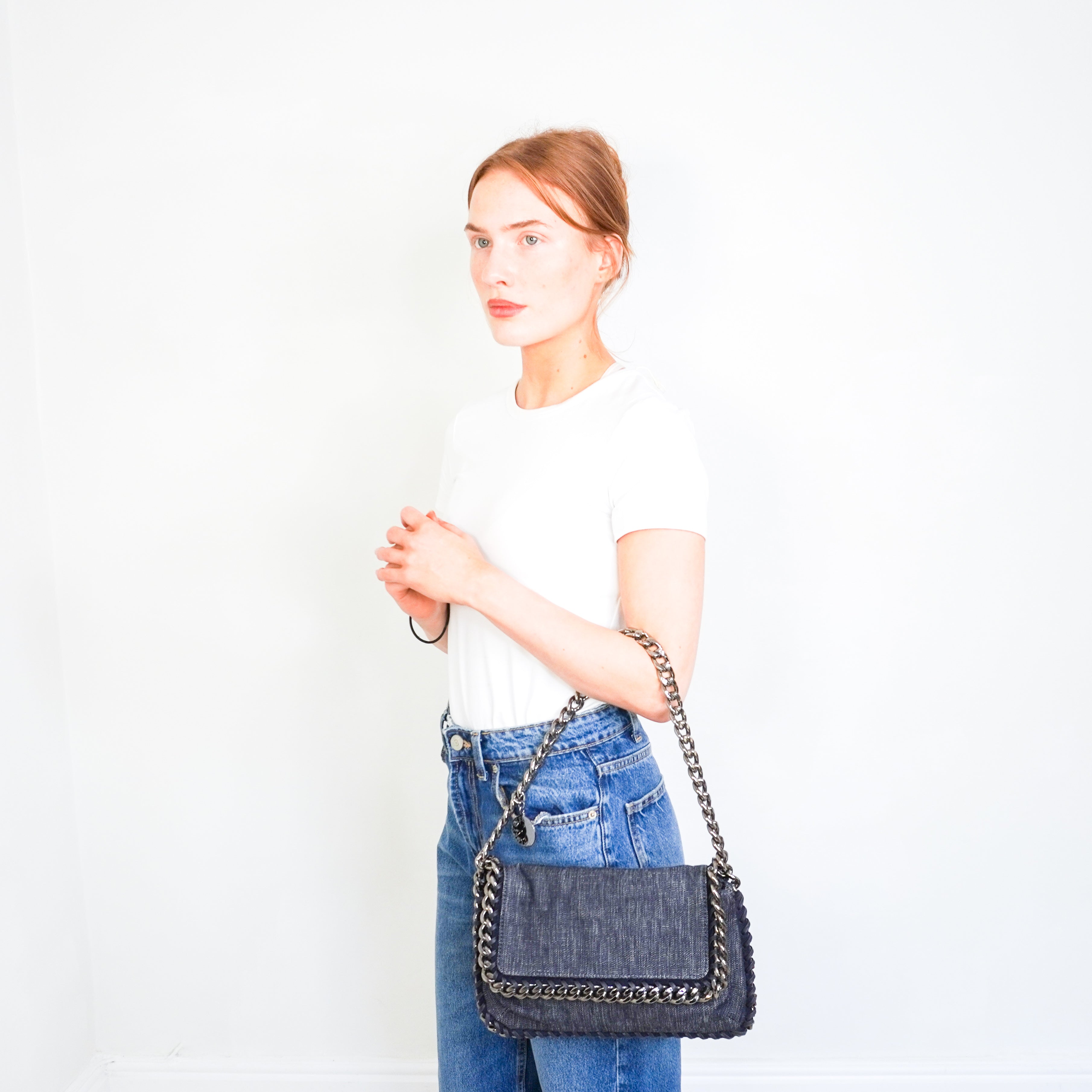 Stella McCartney Blue Denim Falabella Shoulder Bag RRP £540 | Authentic Preloved