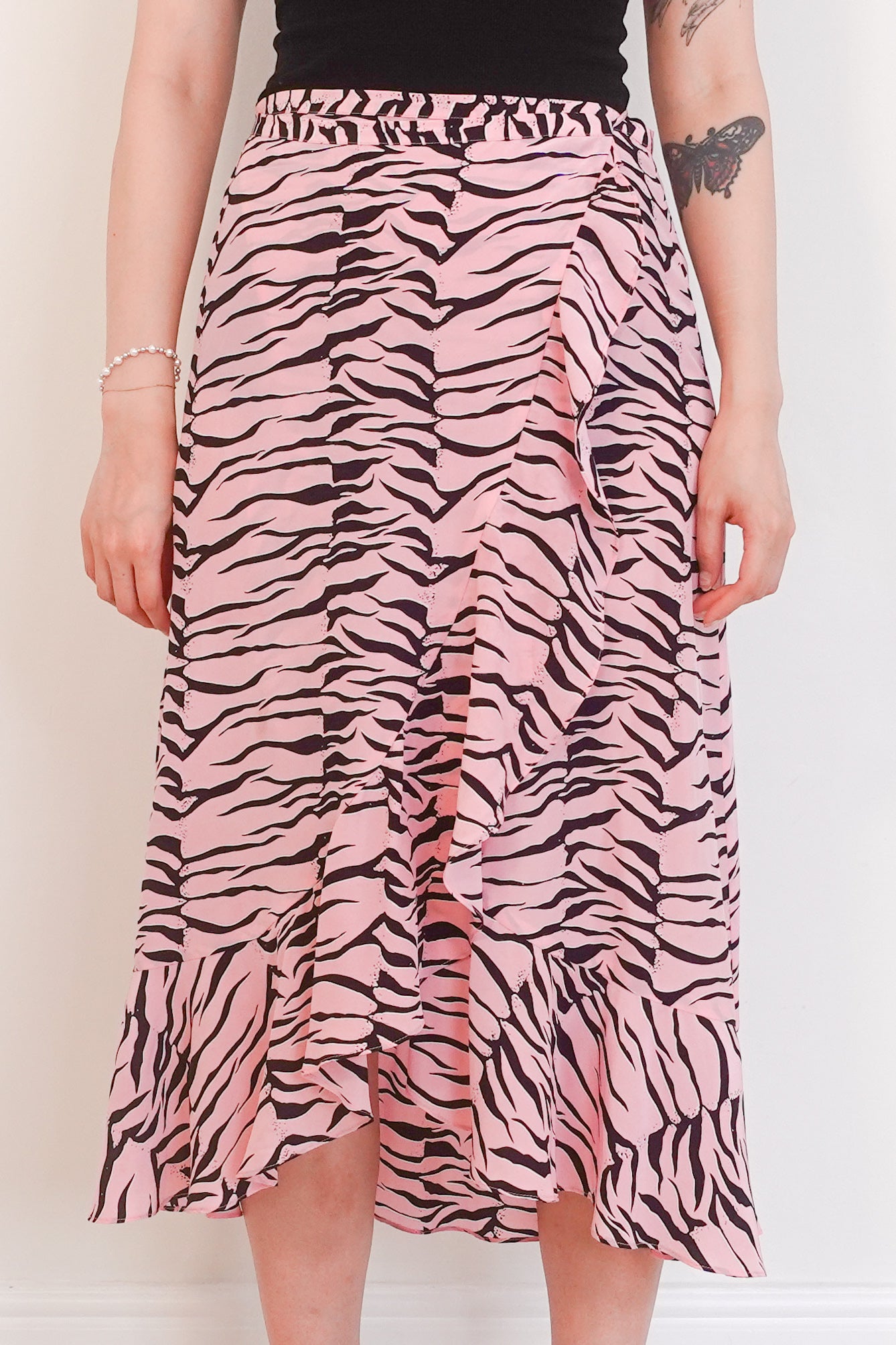 Silk pink skirt RRP £185