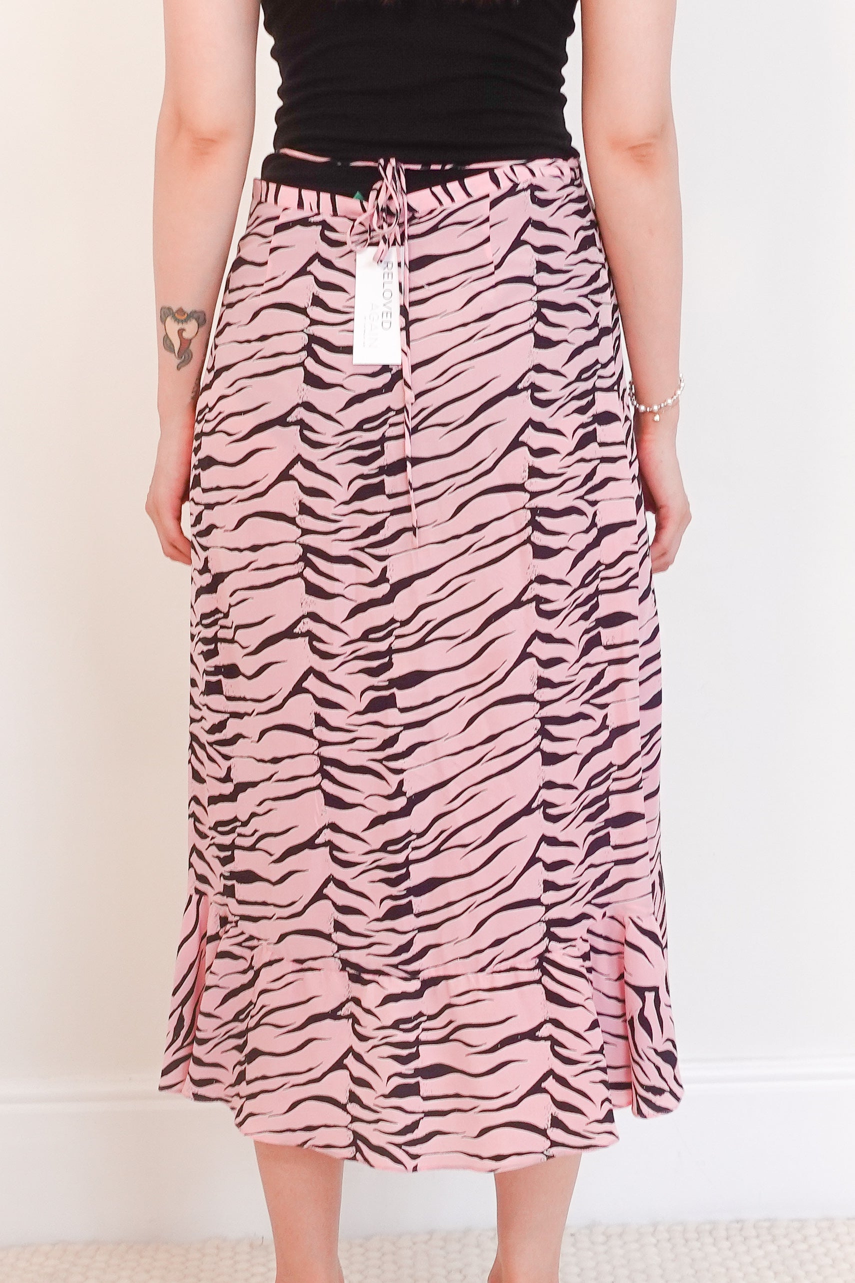 Silk pink skirt RRP £185