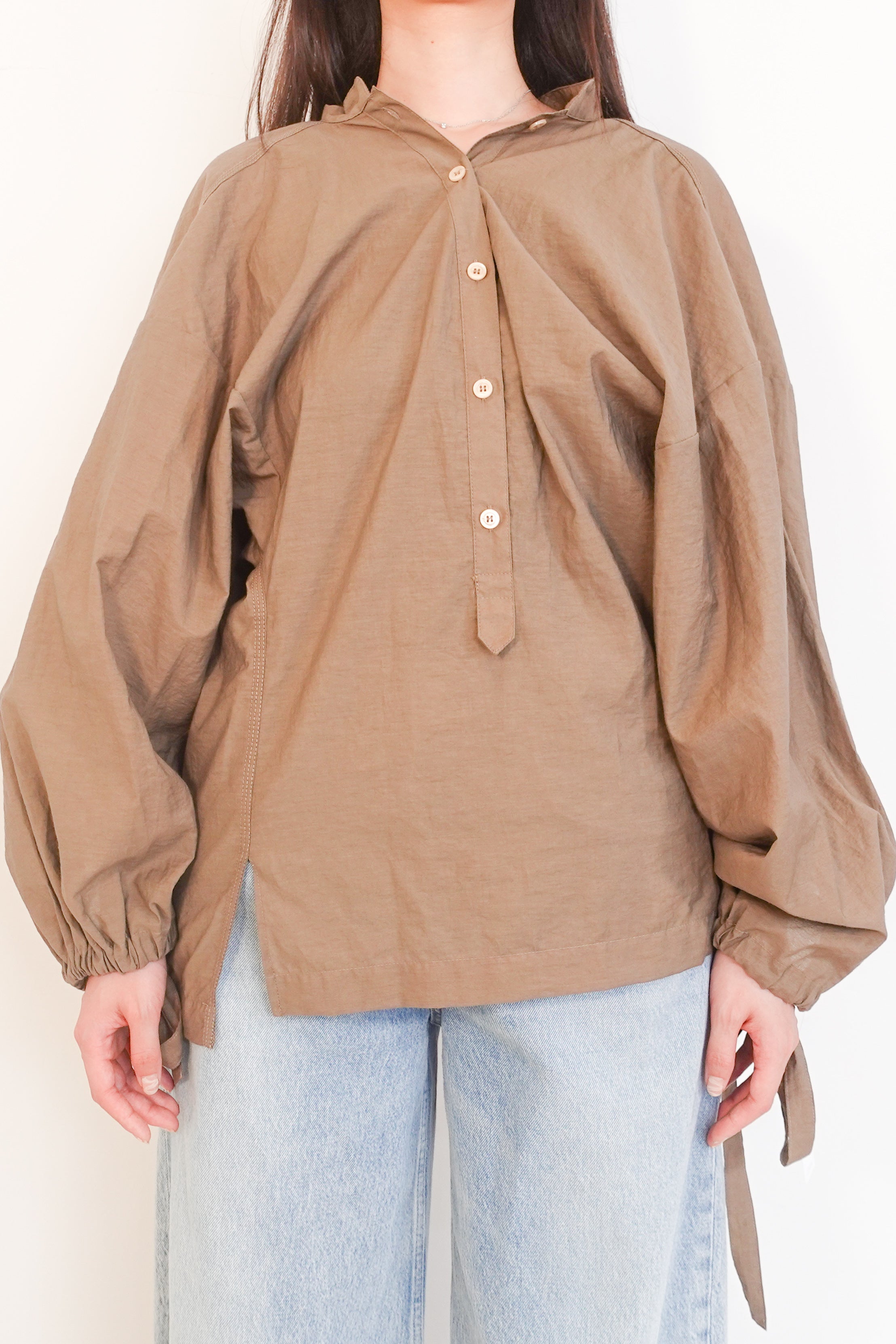 Brown cotton shirt RRP £380