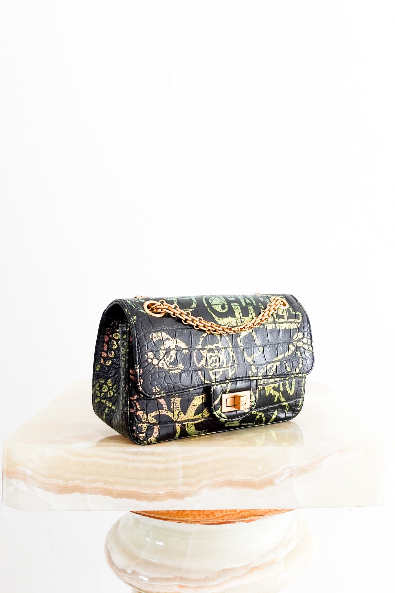 Black Graffiti 2.55 flap bag RRP £6k