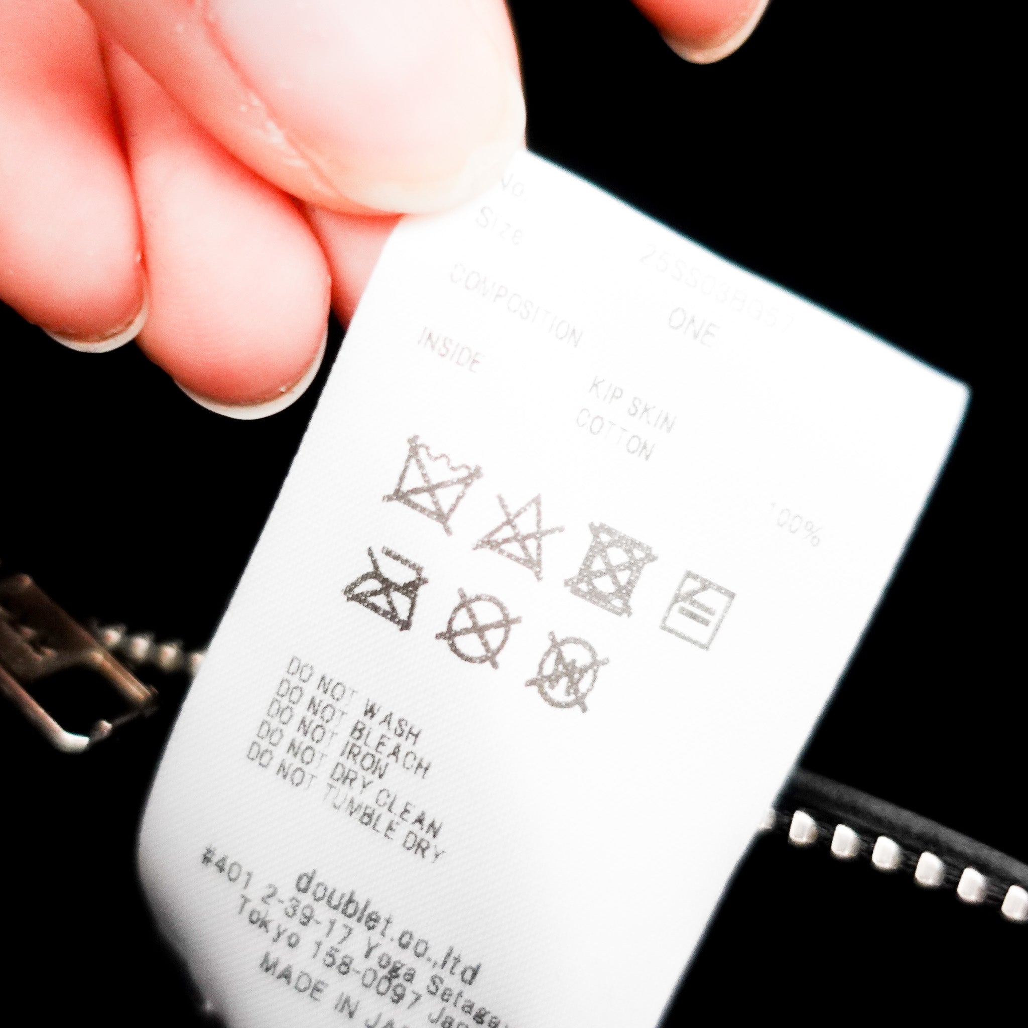 Doublet Japan Black ITA Leather Bag RRP £1000 | Authentic Preloved - Reloved Again