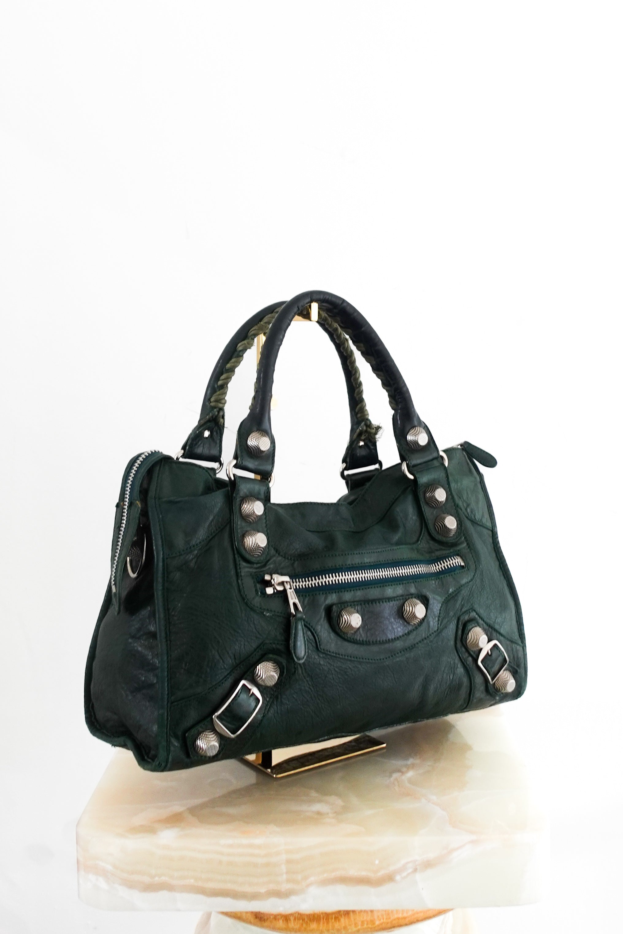 city bag dark green RRP £2000