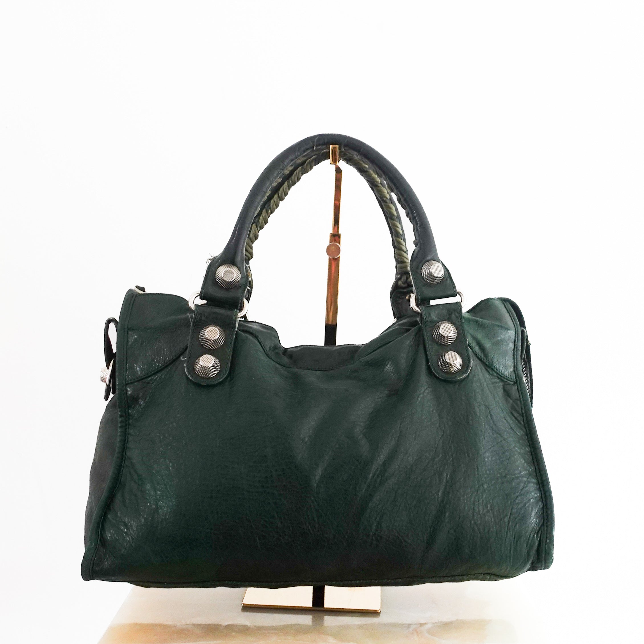 city bag dark green RRP £2000