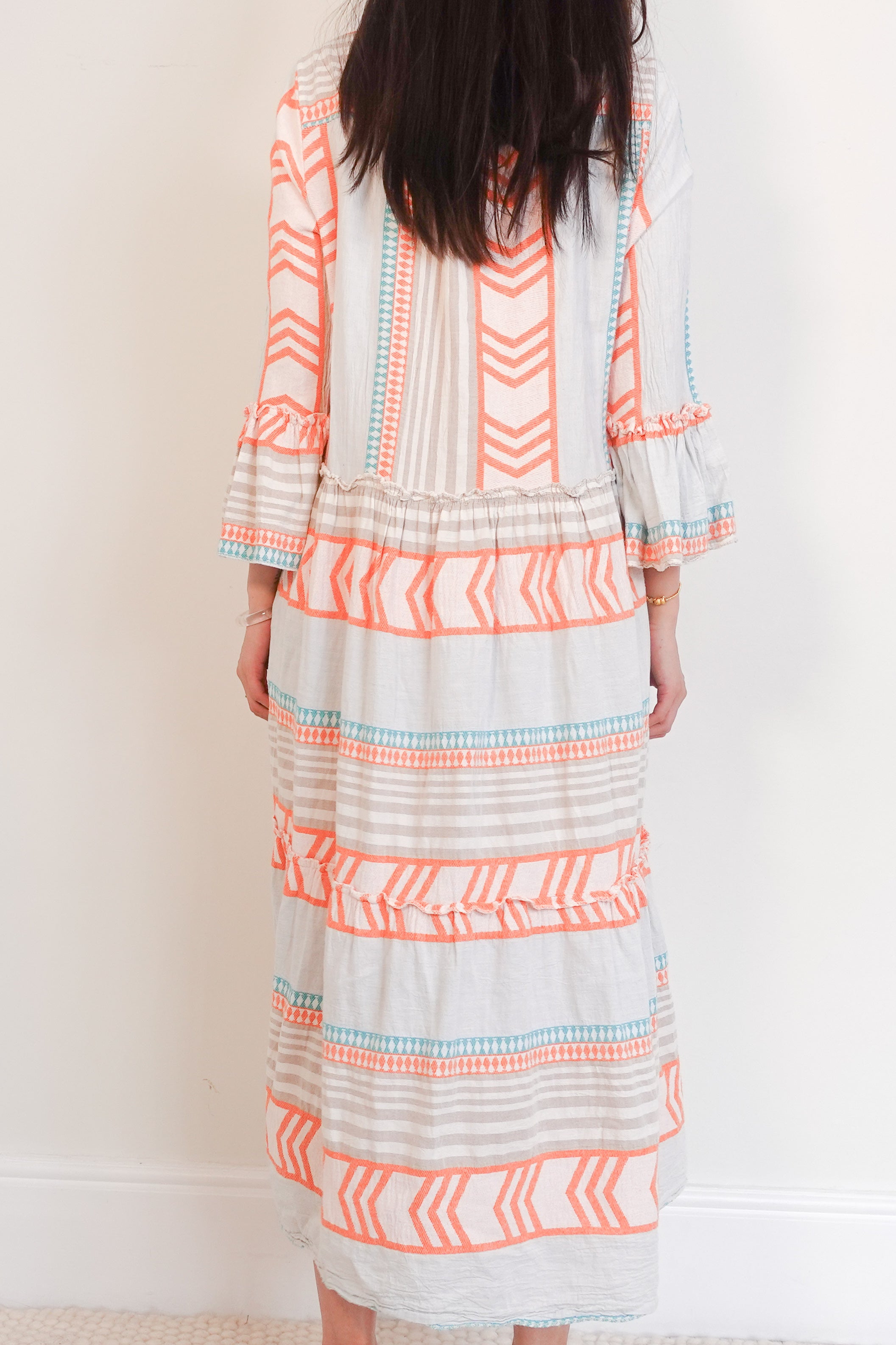 Multi cotton maxi dress