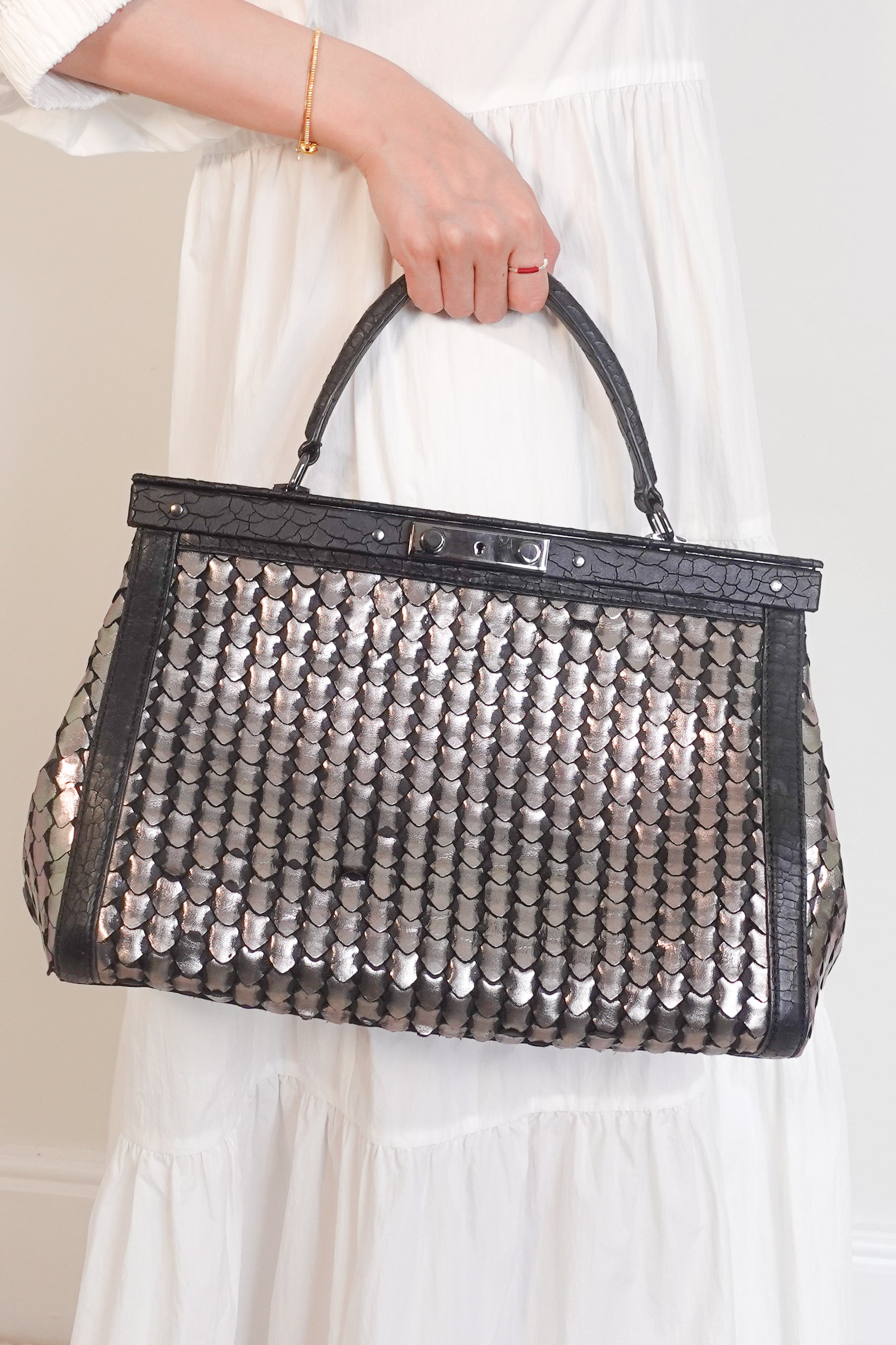 Metallic large doctor’s bag RRP £855