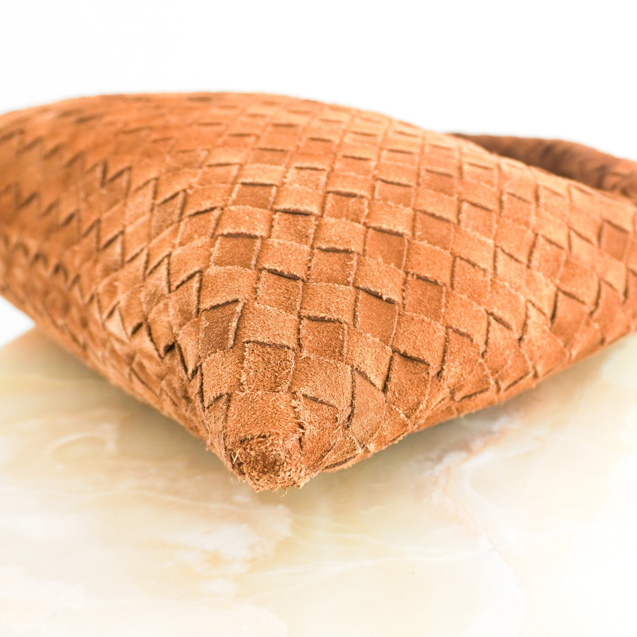 Bottega Veneta Intrecciato Medium Hop Suede Shoulder Bag in Tan RRP £3370 | Authentic Preloved - Reloved Again