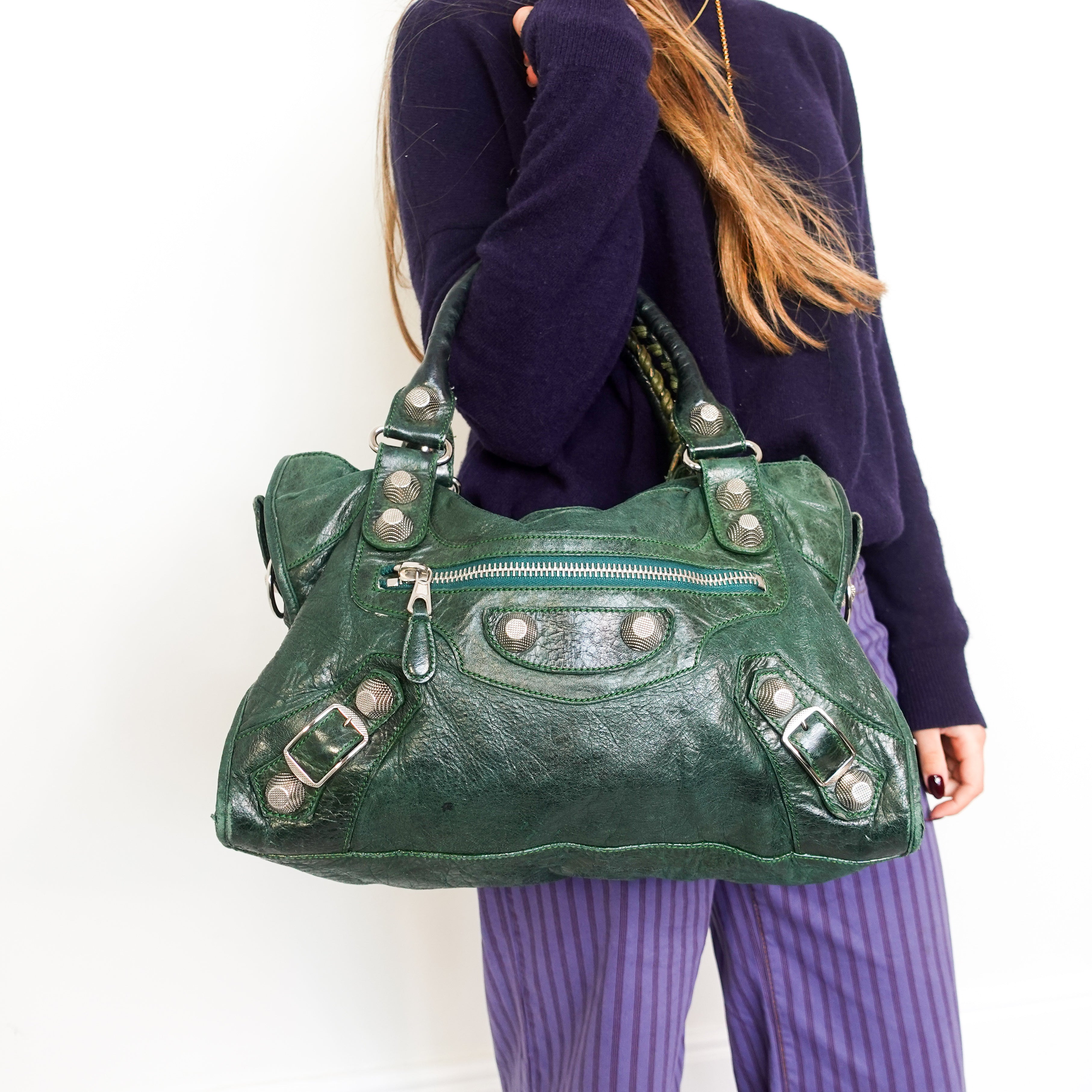 city bag dark green RRP £2000