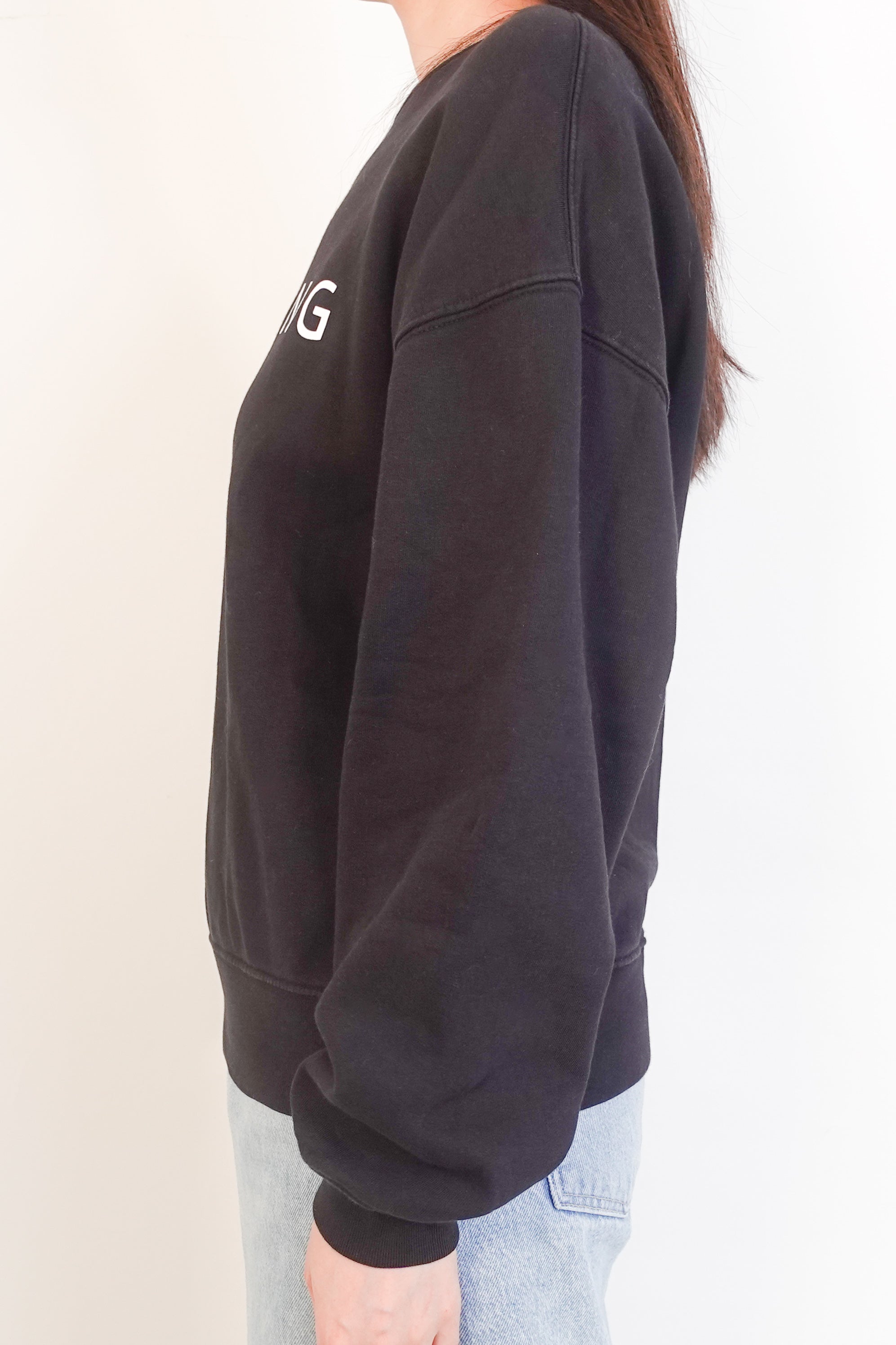 Black logo sweatshirt RRP £220