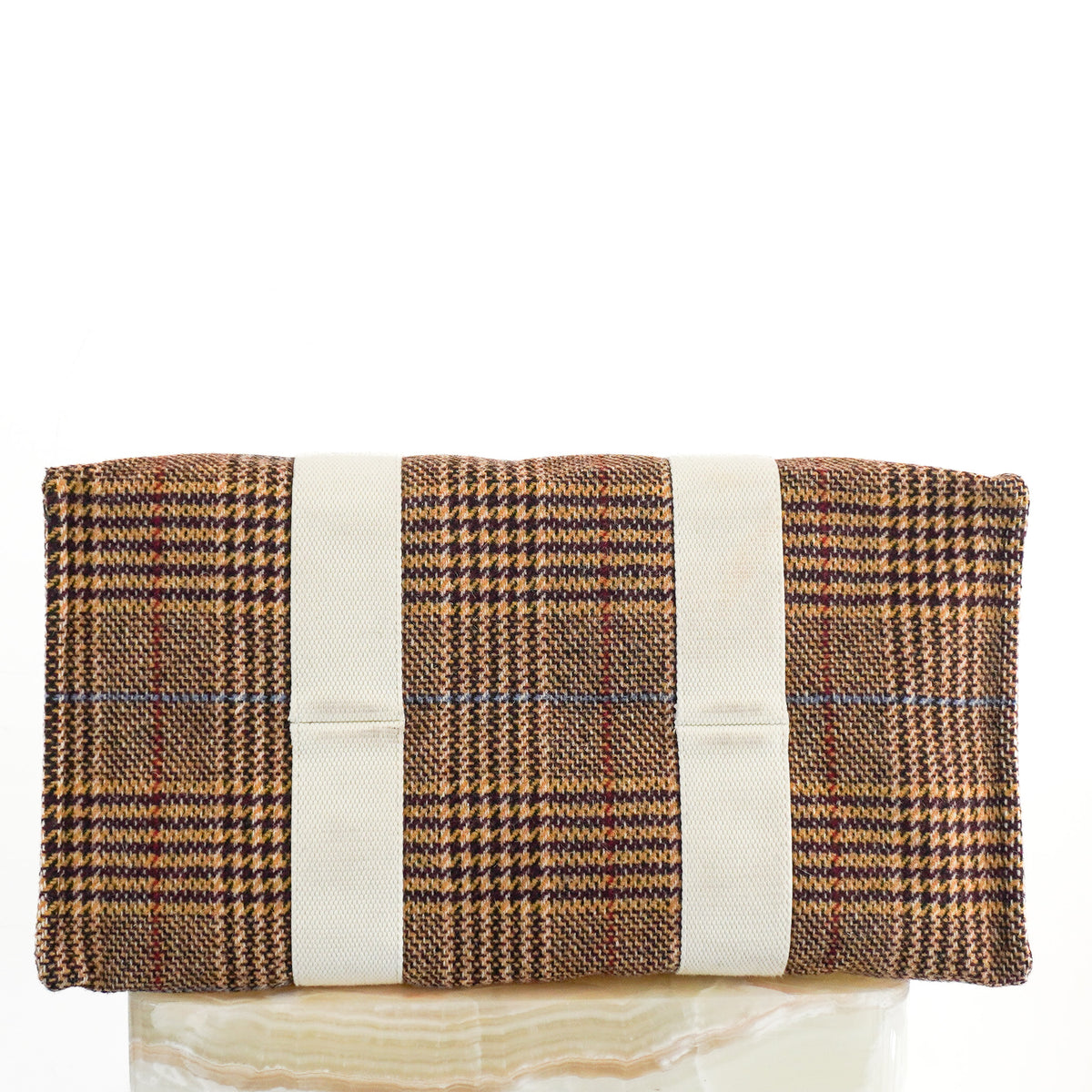 Rue de Verneuil Checked Wool Tote Bag (RRP £950) | Authentic Preloved