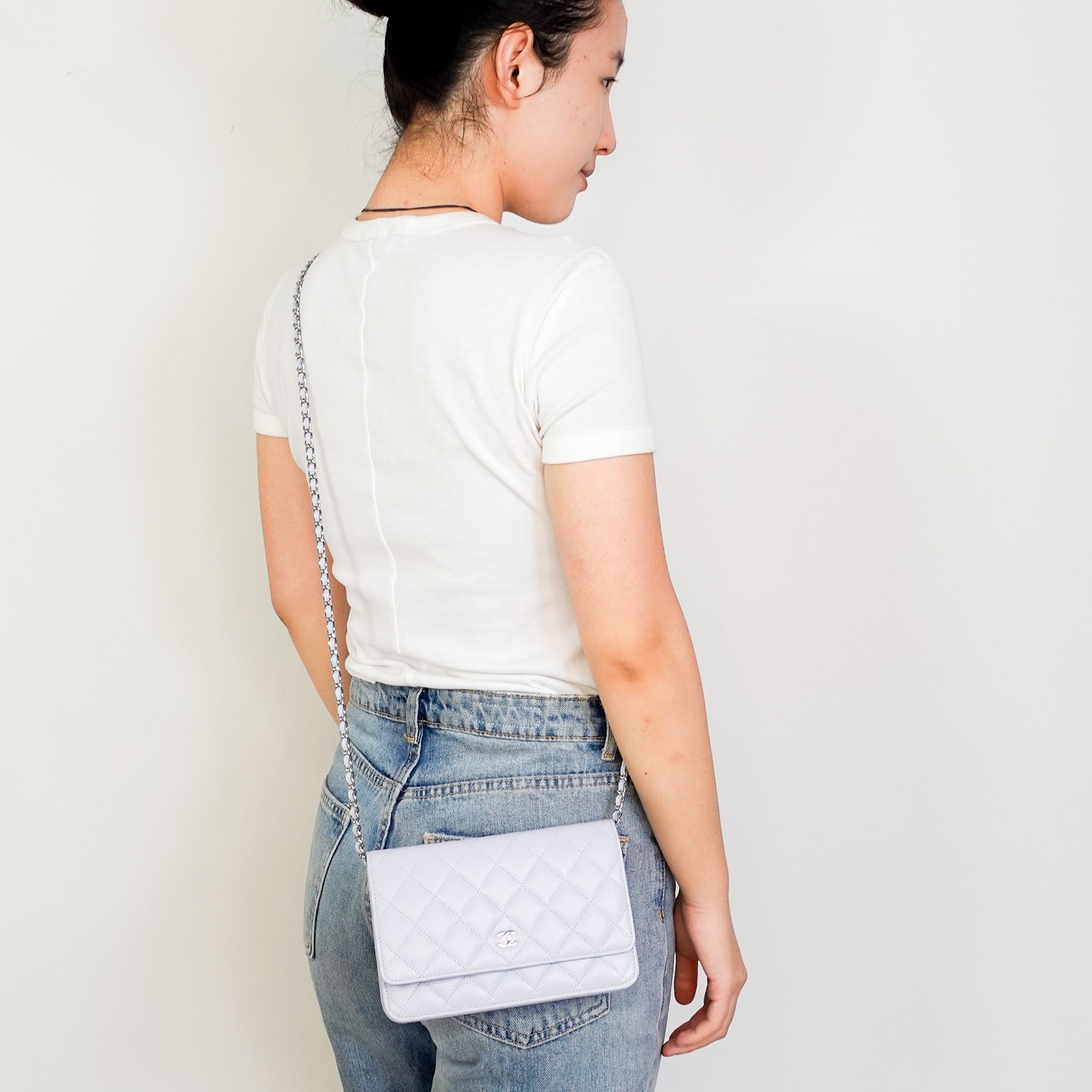 RARE Chanel Caviar Leather WOC Wallet On Chain RRP £4000 | Authentic Preloved - Reloved Again