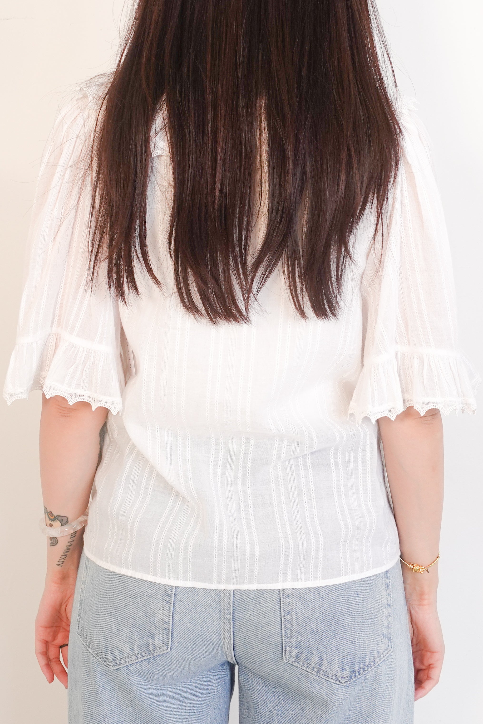 White lace blouse