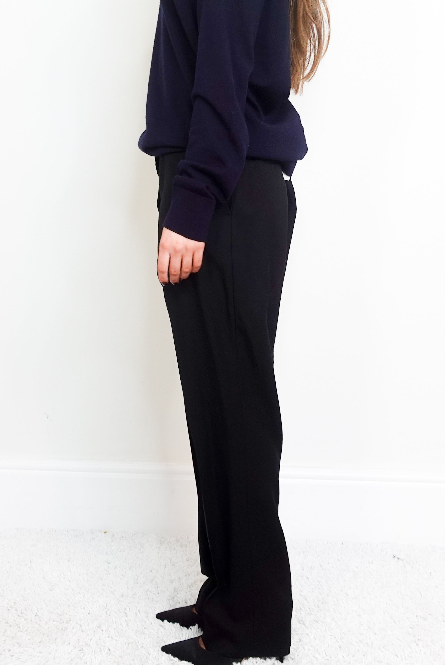 Wool Black trousers RRP £175