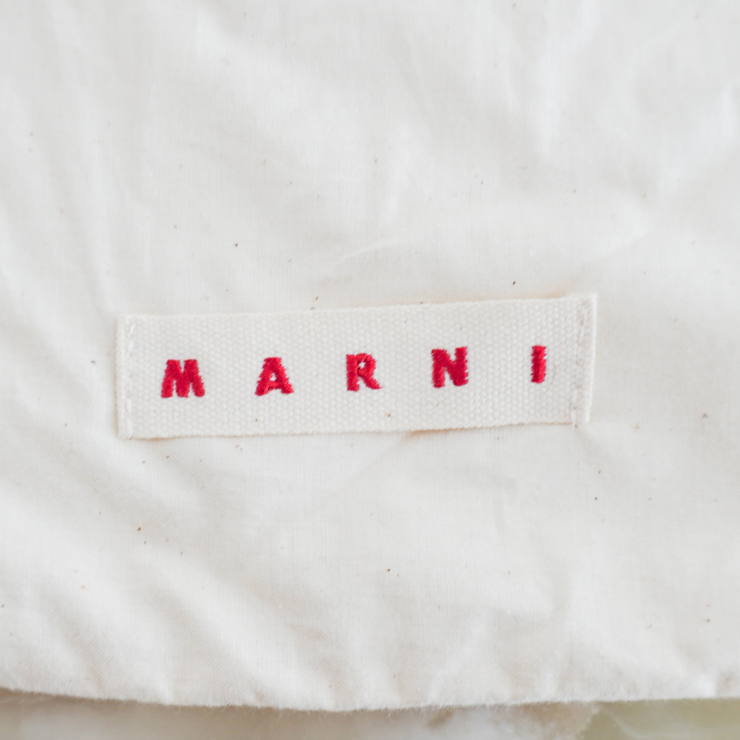 NEW Marni Market Crochet Pochette Set in Coffee (RRP £370) | Authentic Preloved