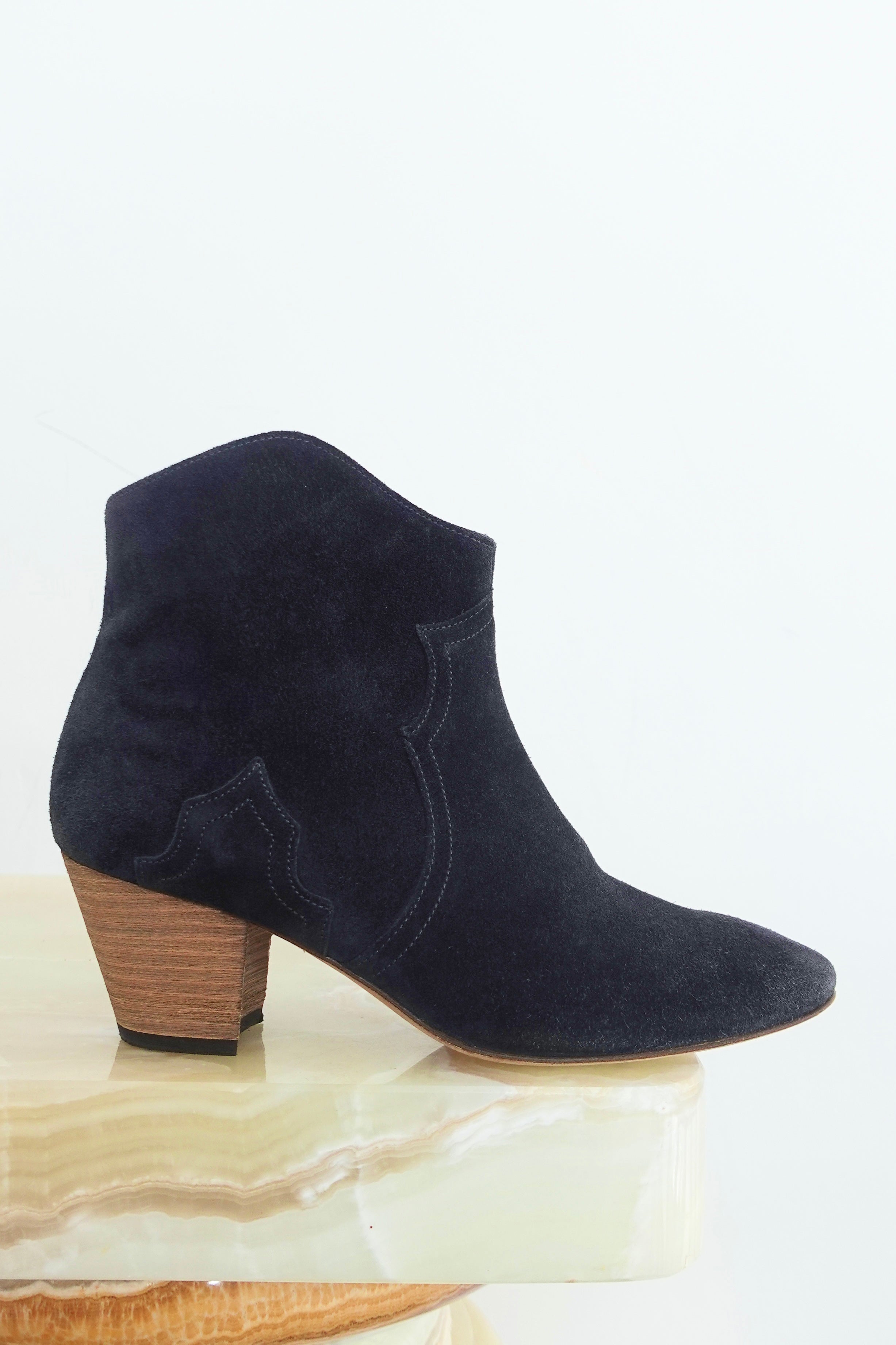 Charcoal Grey Dickie suede boots RRP £450