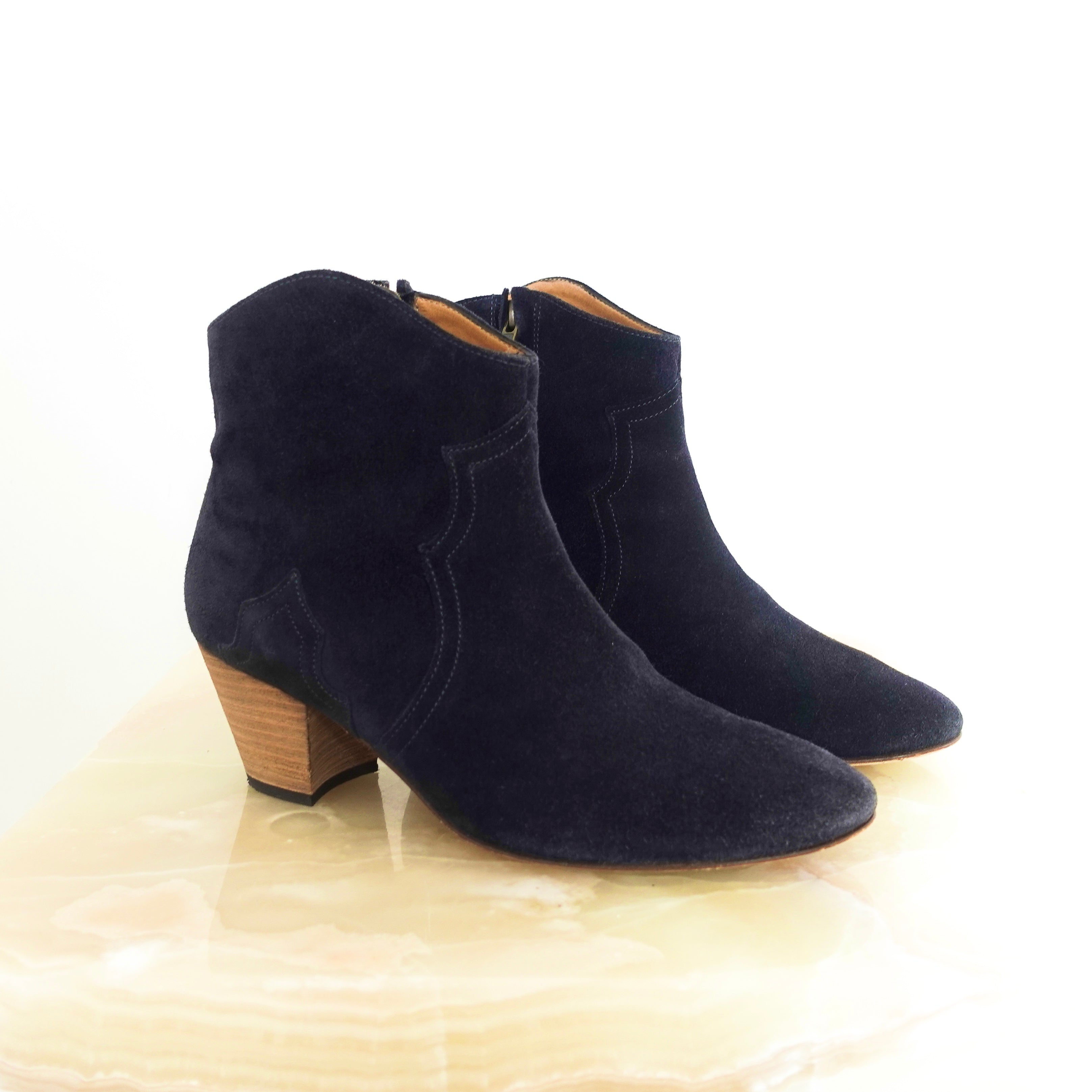 Charcoal Grey Dickie suede boots RRP £450