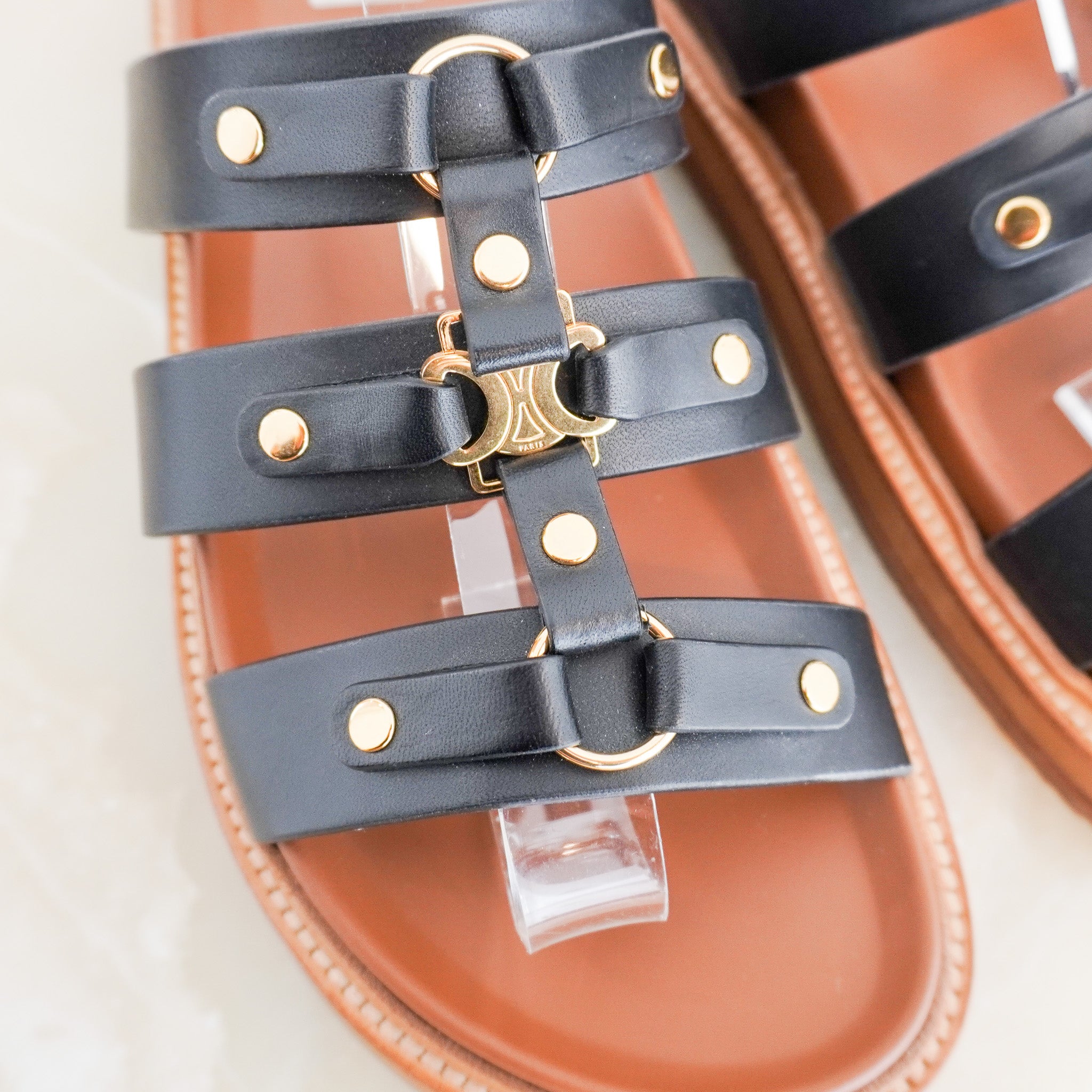 Celine Triomphe Tippi Slides - RRP £790 | Authentic Preloved