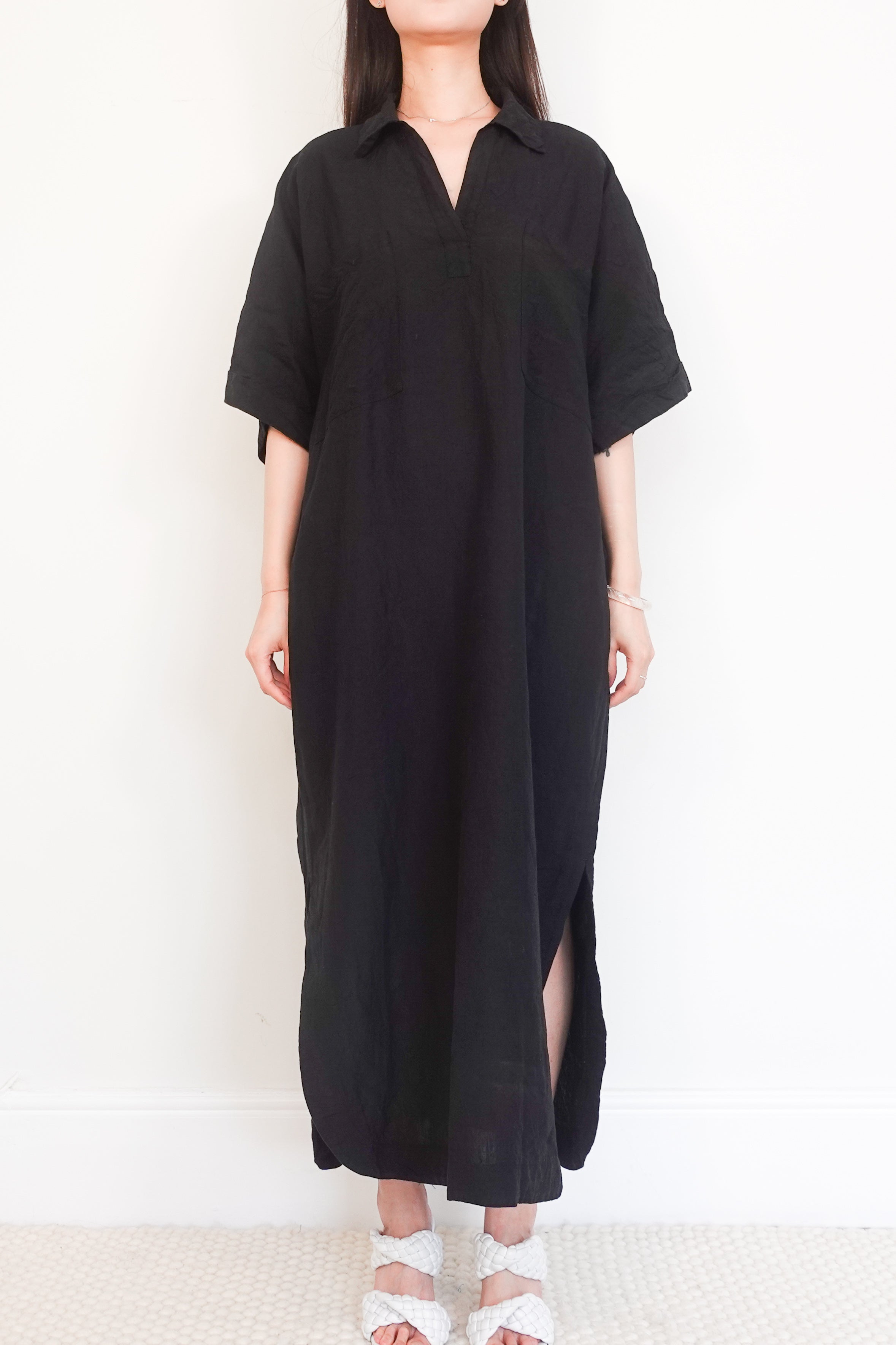 Oversized shirt maxi dress