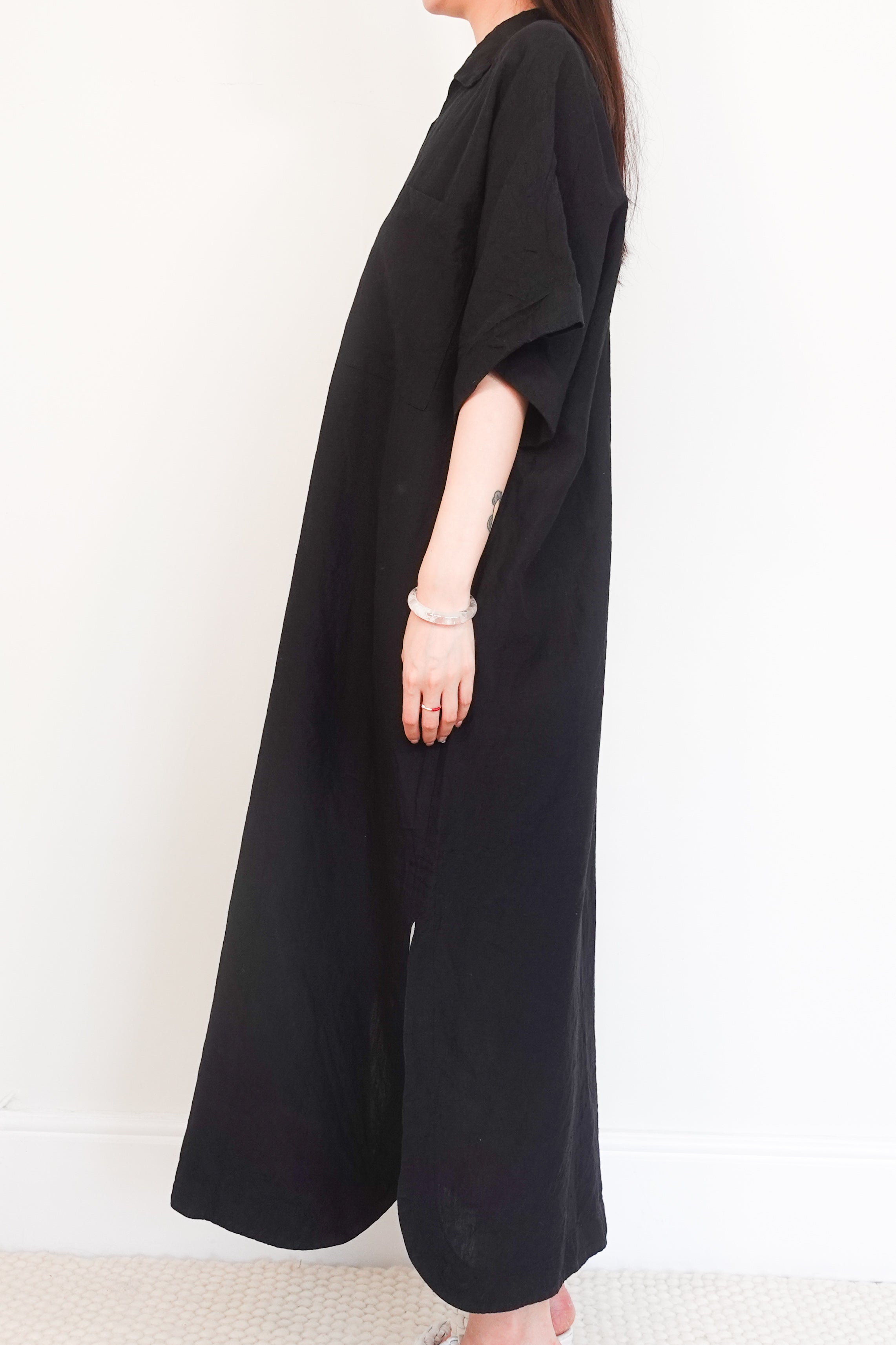 Oversized shirt maxi dress