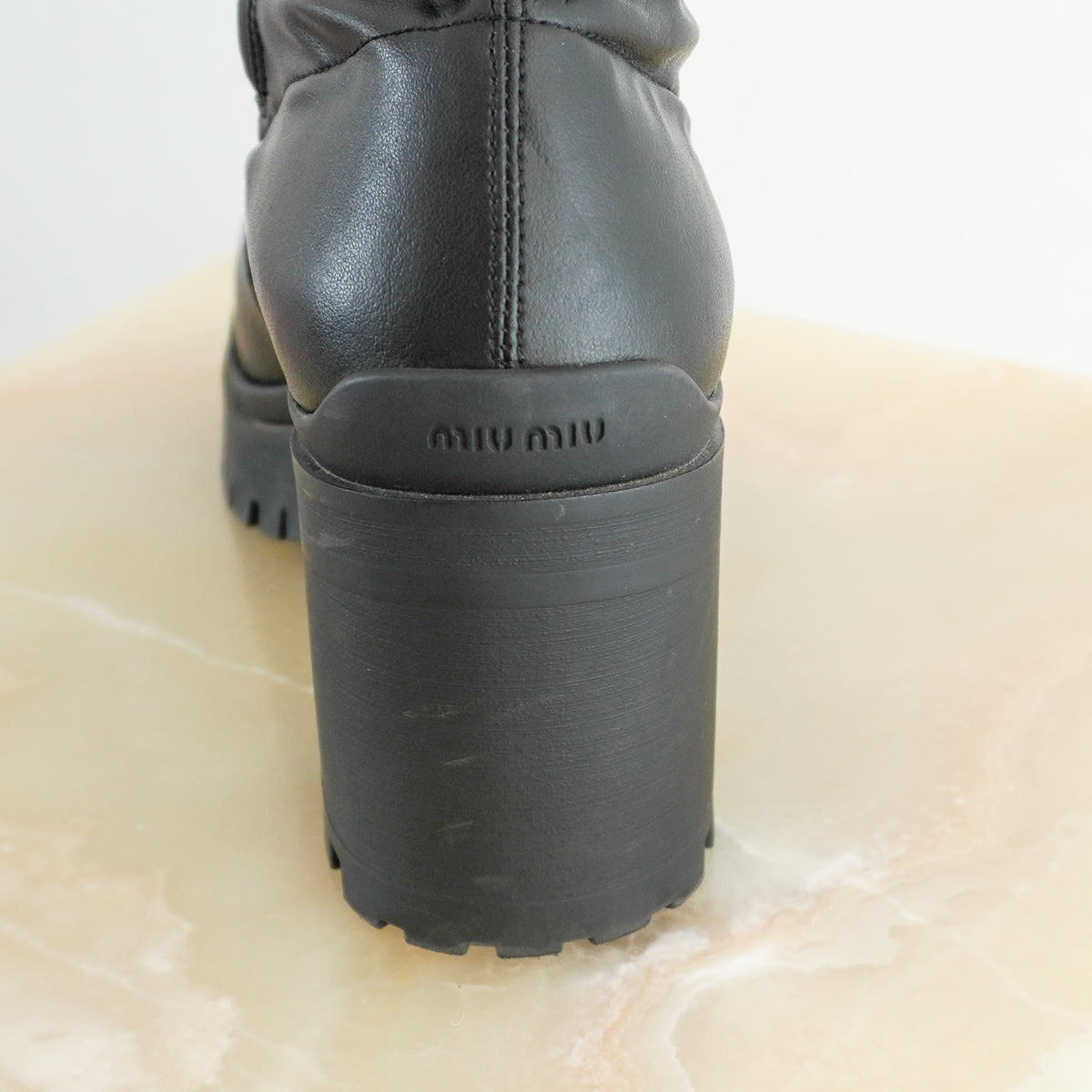 Miu Miu Pull On Knee High Boots (RRP £900) | Authentic Preloved