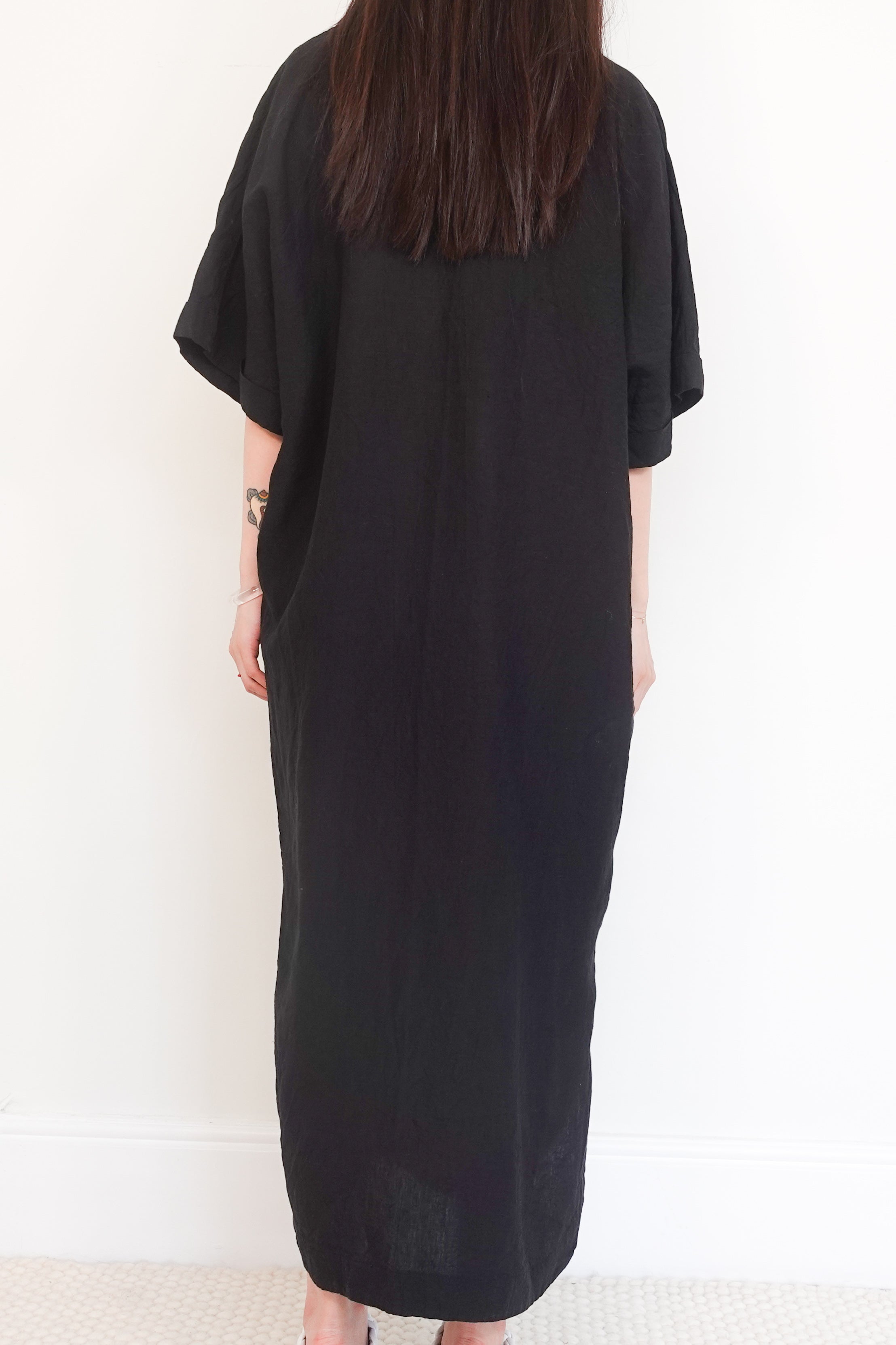 Oversized shirt maxi dress