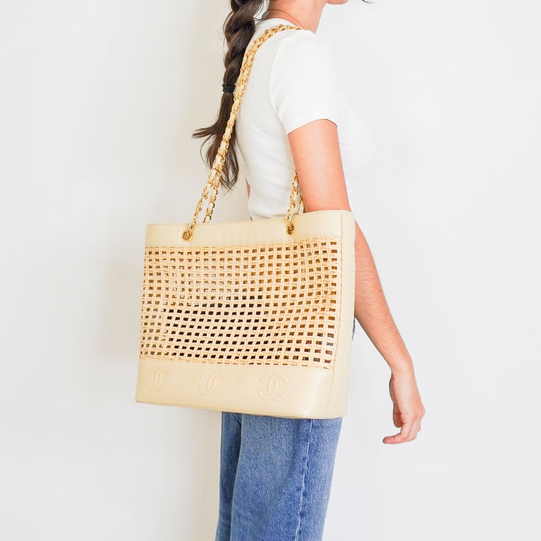 Chanel Coco Raffia Tote RRP £11,300 | Authentic Preloved - Reloved Again