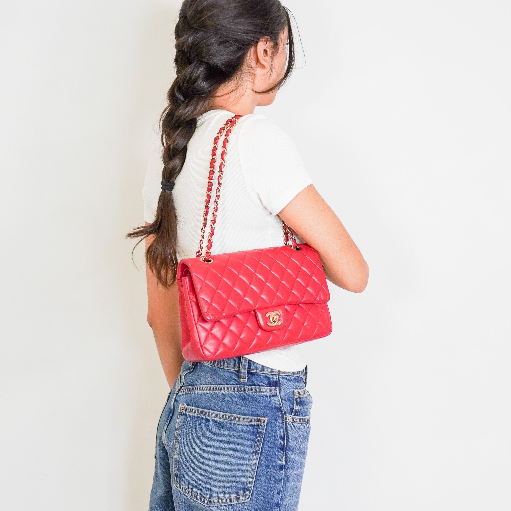 Chanel Red Medium Double Flap Gold hardware RRP £9000 | Authentic Preloved