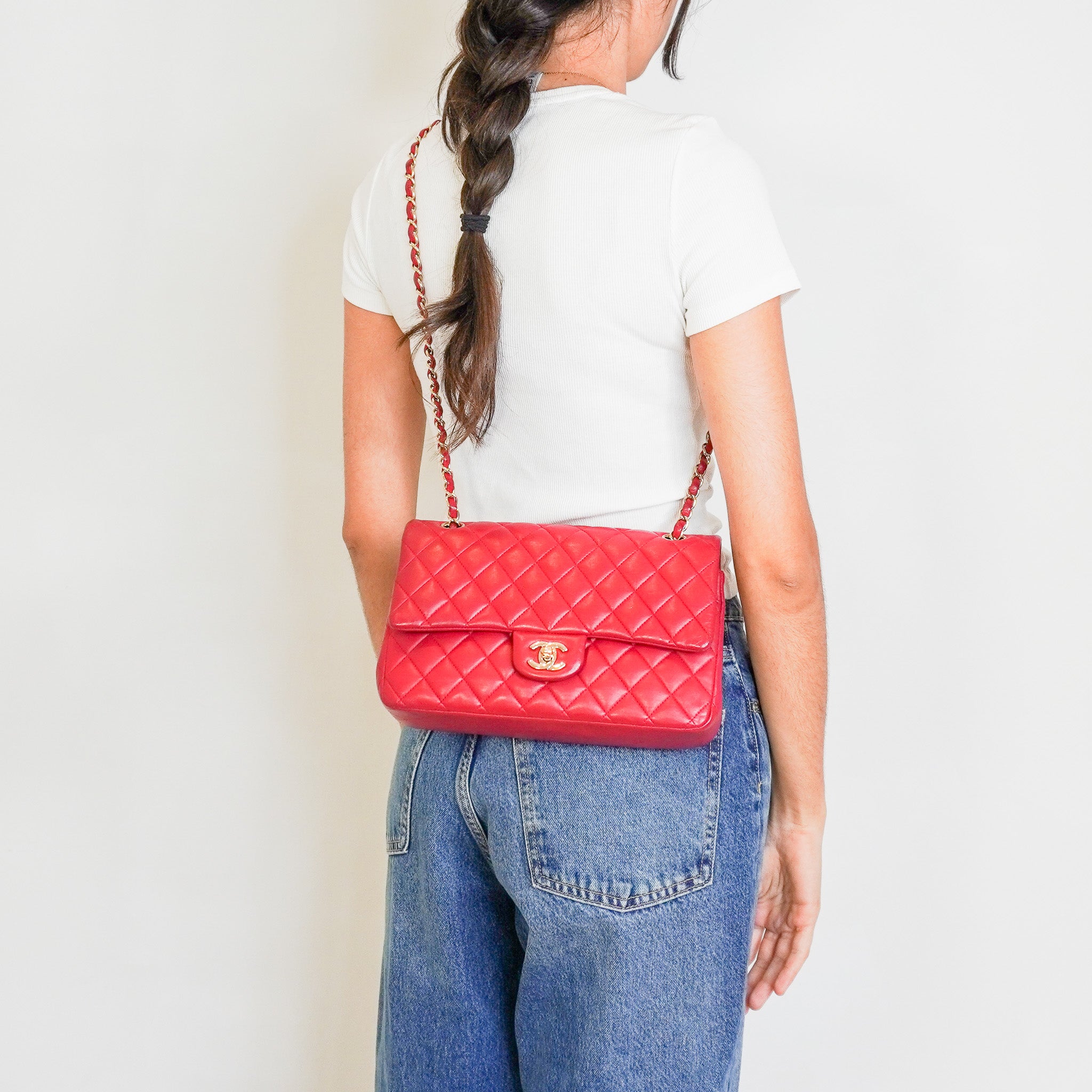 Chanel Red Medium Double Flap Gold hardware RRP £9000 | Authentic Preloved