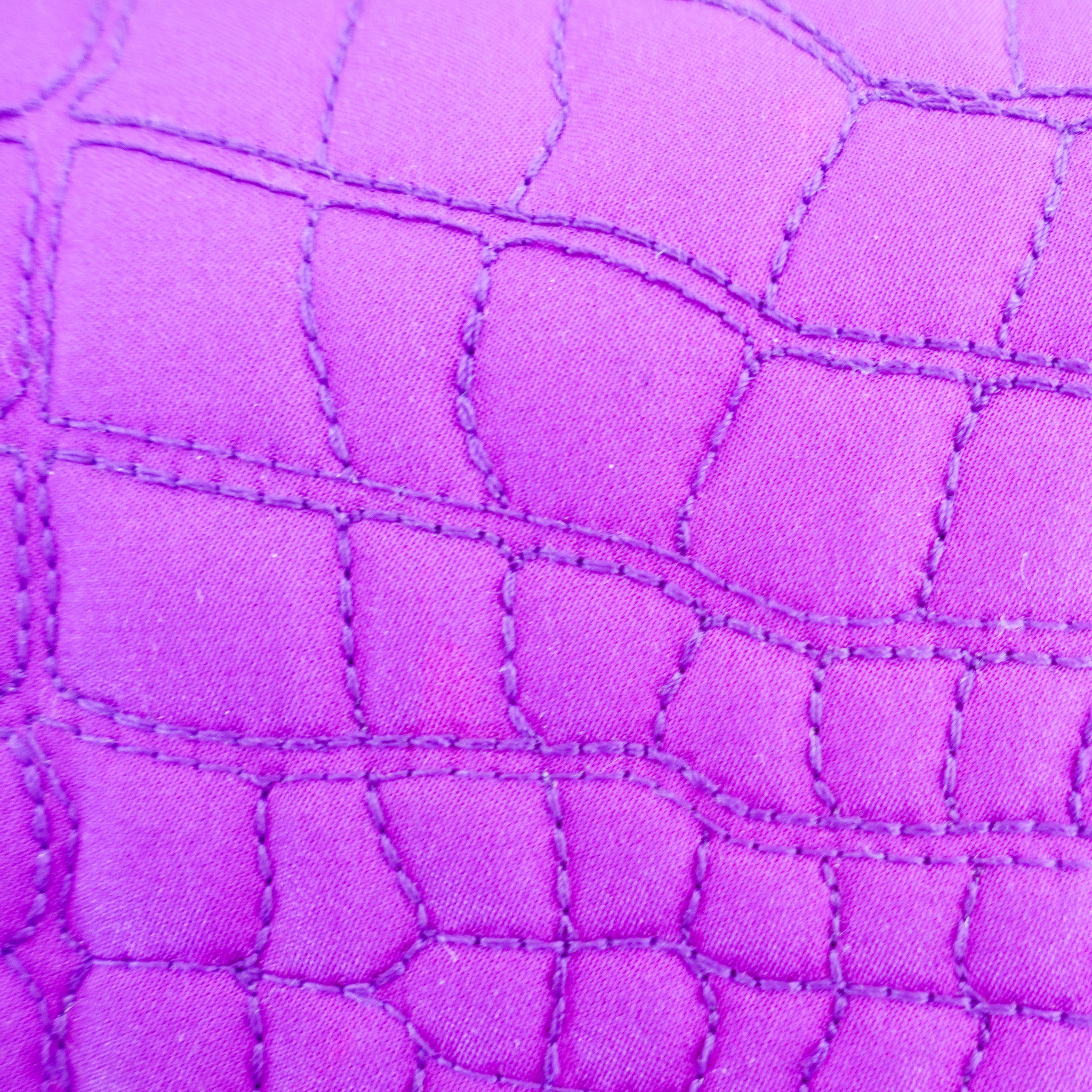 Purple satin reissue 2.55 flap bag RRP £4.5k