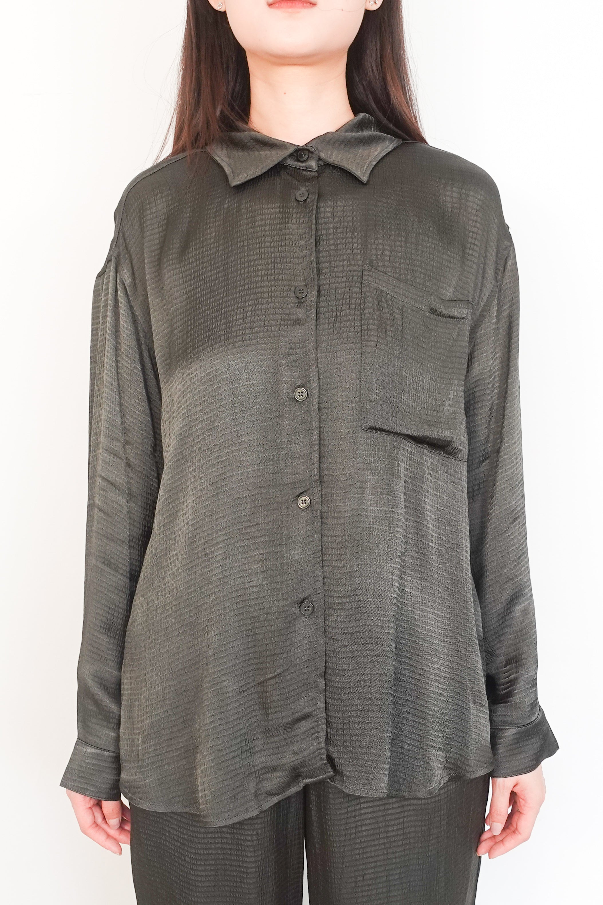 Forest green Shaning shirt RRP £130