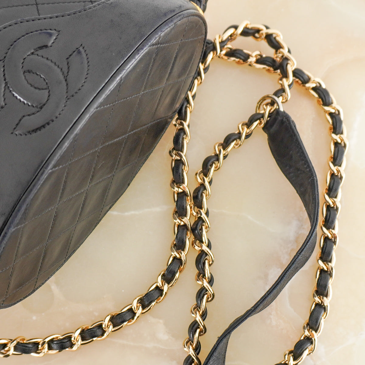 Chanel Vintage Leather Lambskin Box Bag | Authentic Preloved - Reloved Again