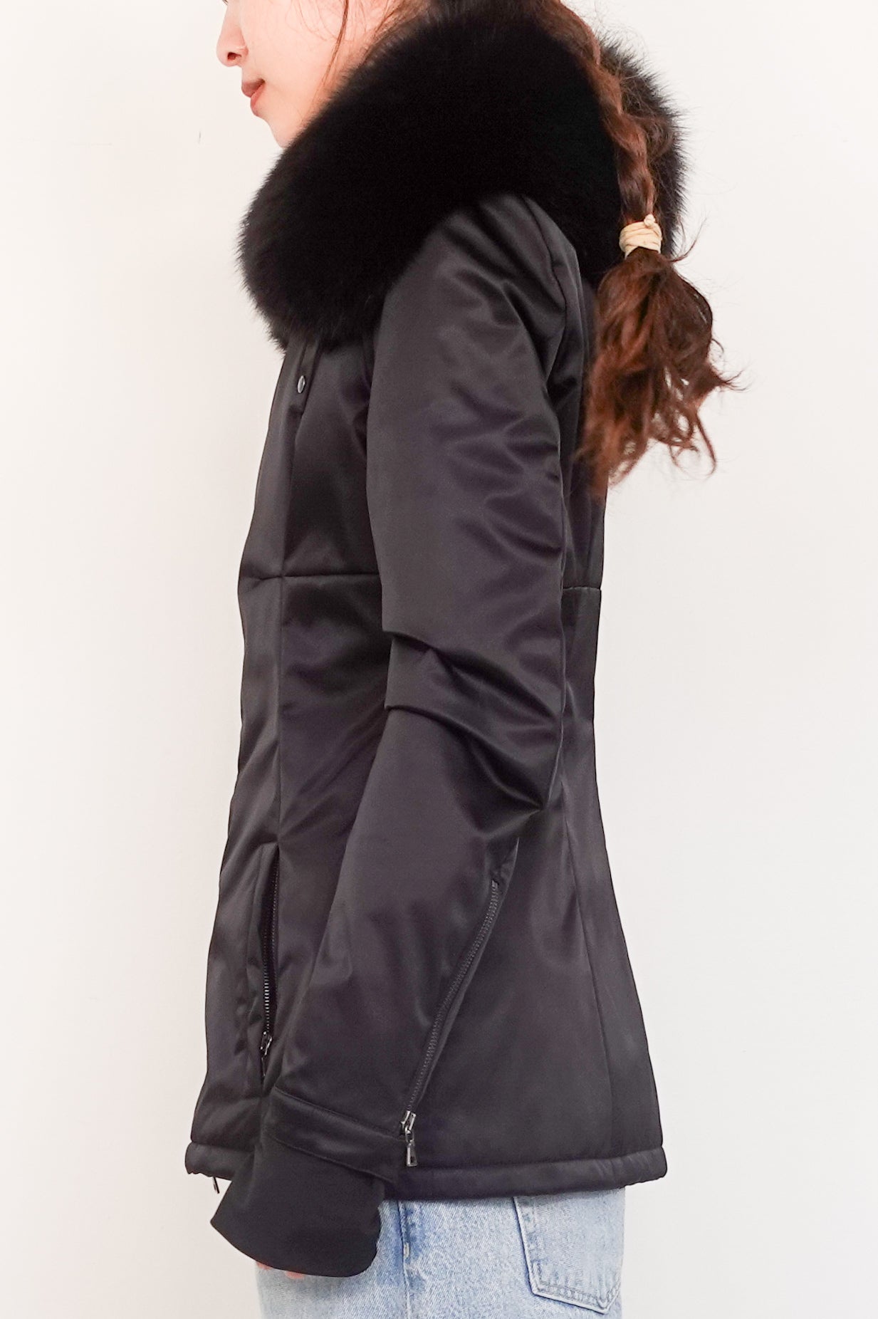 fur collared bomber jacket RRP £1500