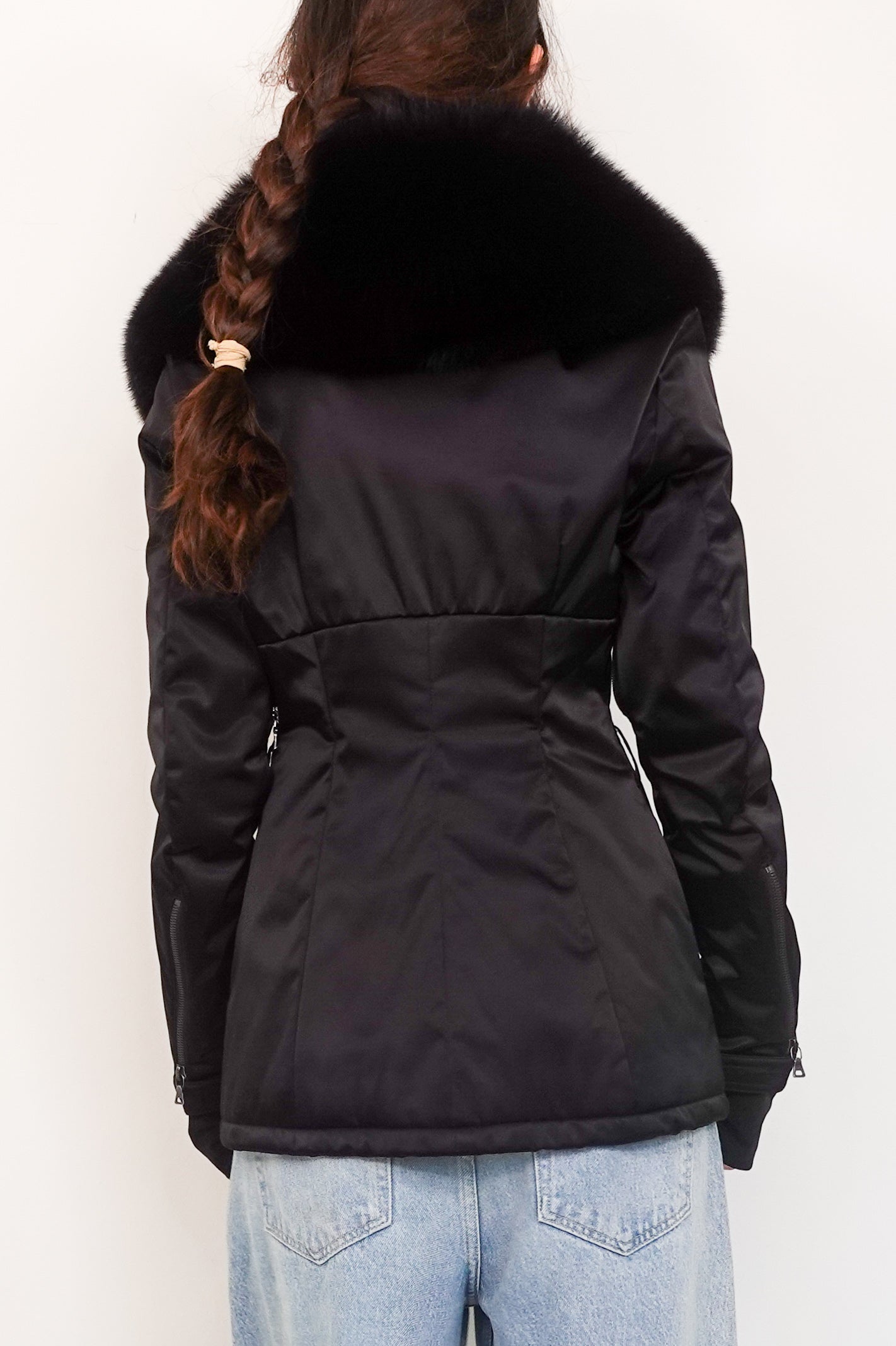 fur collared bomber jacket RRP £1500