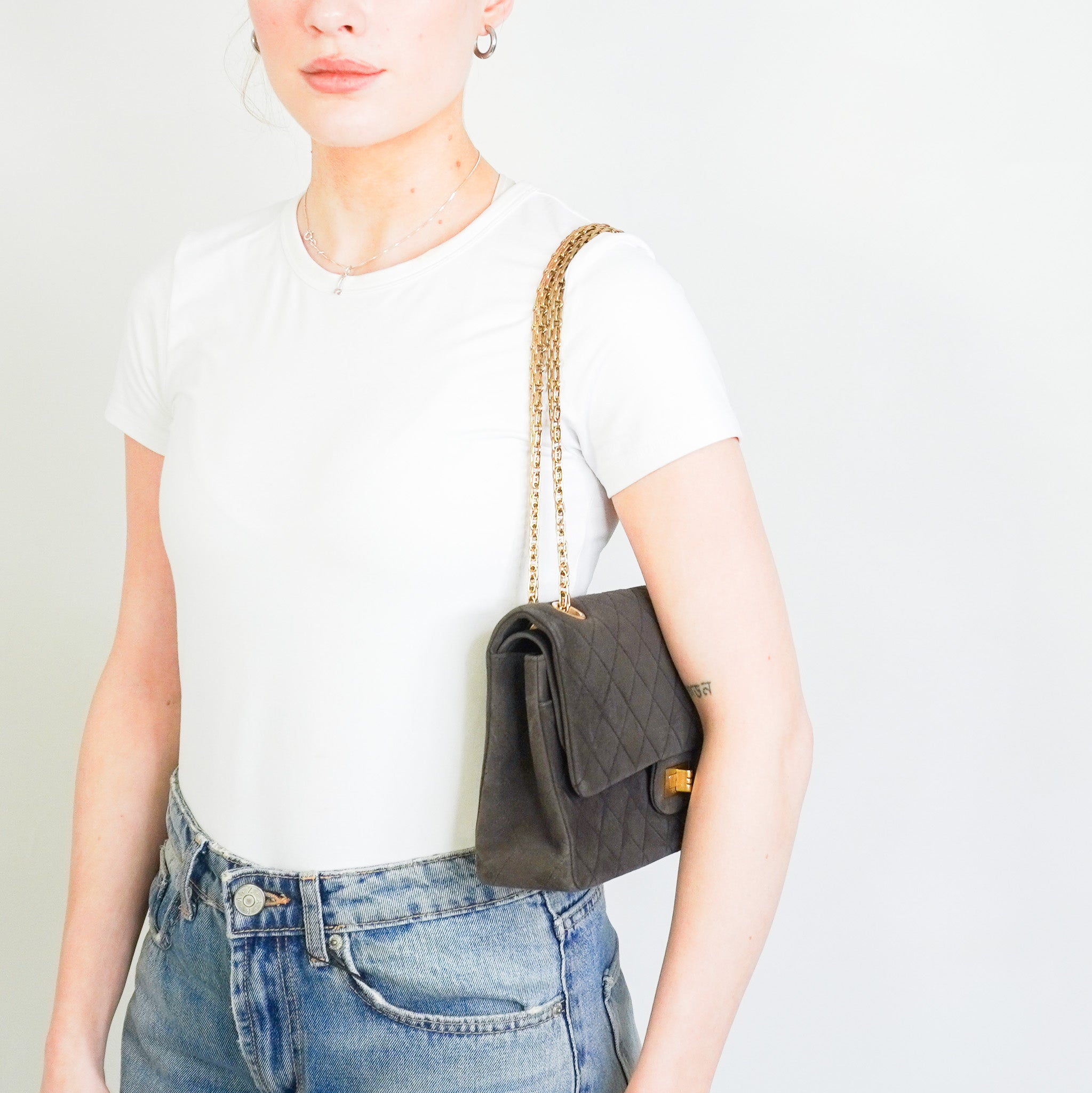 RARE Chanel Vintage 2.55 Double Flap Suede Brown Handbag RRP £8,850 | Authentic Preloved - Reloved Again