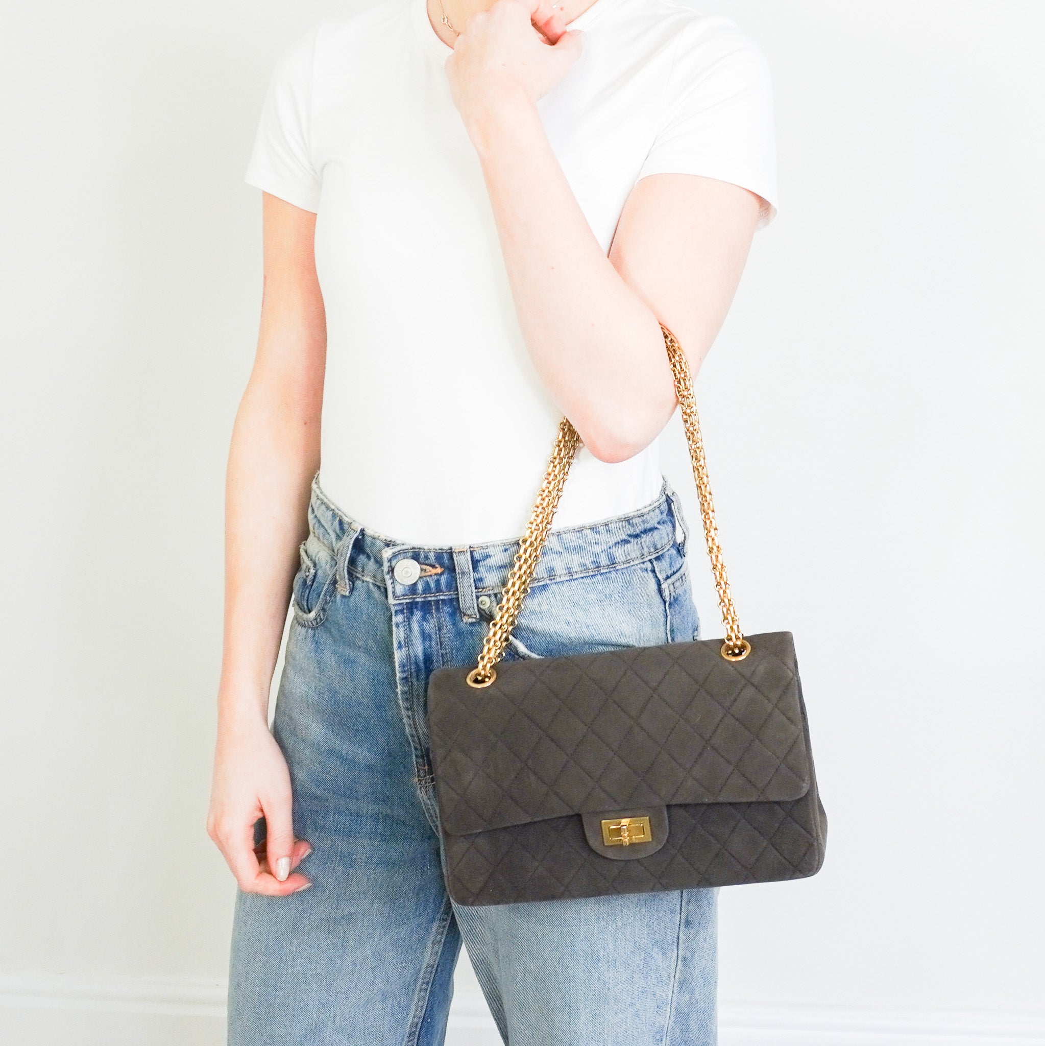 RARE Chanel Vintage 2.55 Double Flap Suede Brown Handbag RRP £8,850 | Authentic Preloved - Reloved Again